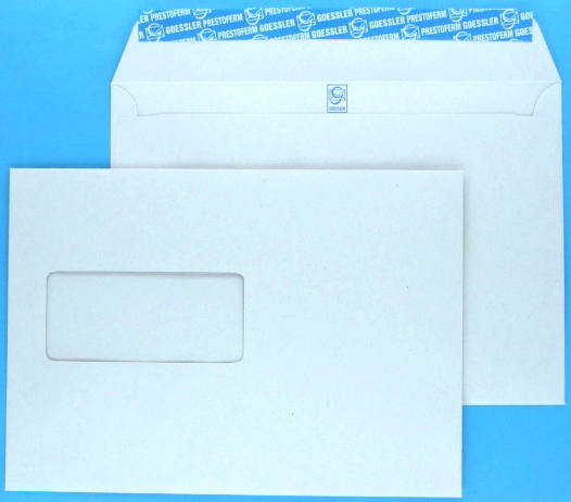 GOESSLER Enveloppe Renova a/fenêtre C5 1366 100g, gris 500 pcs.