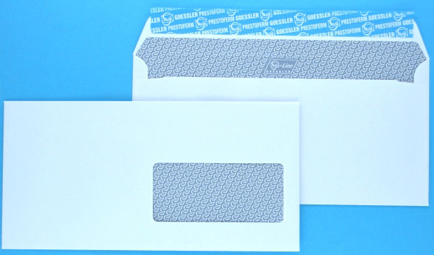 GOESSLER Enveloppe G-Line a/fenêt. C5/6 2031 100g, blanc 500 pcs.