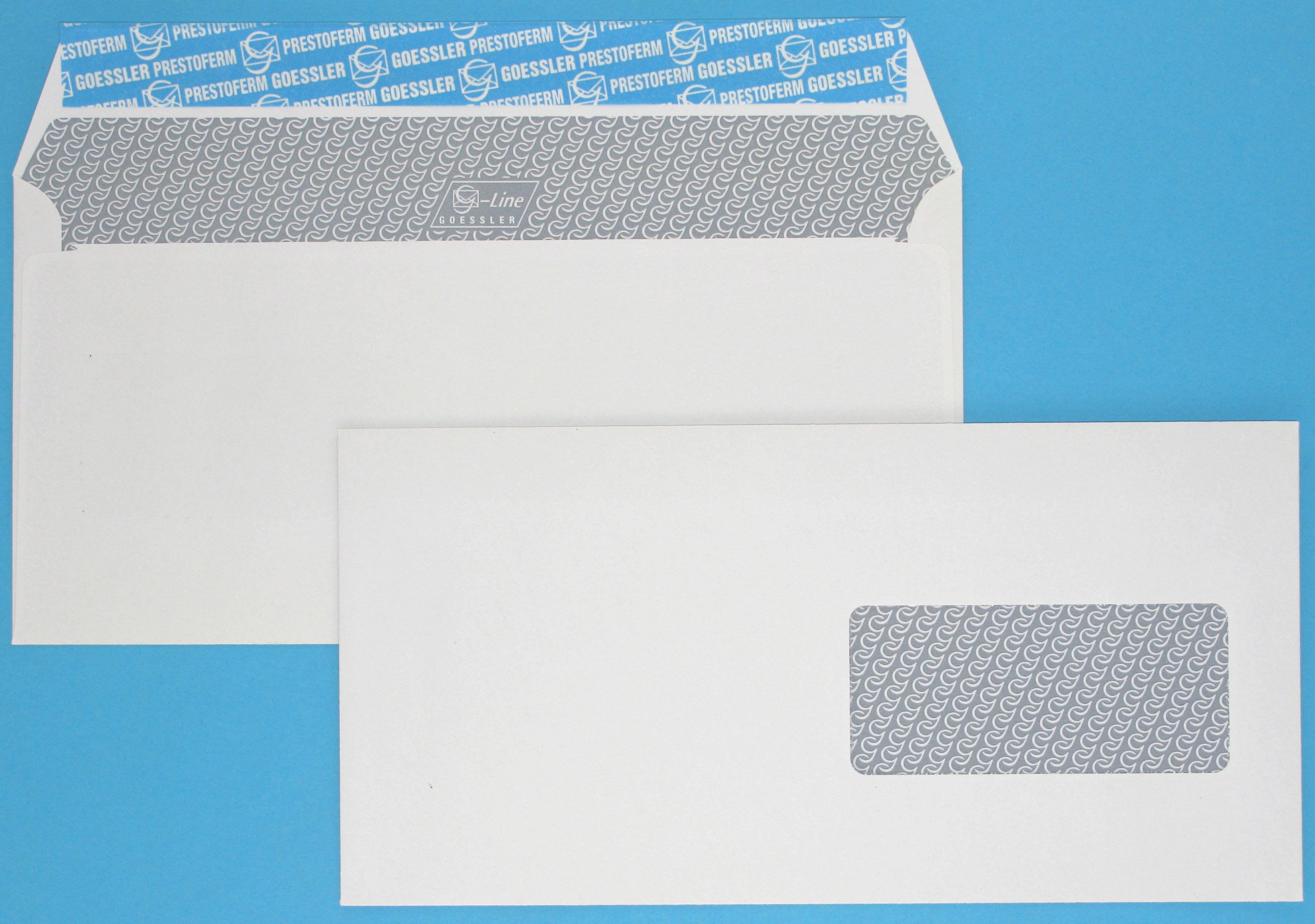 GOESSLER Enveloppe G-Line a/fenêt. C5/6 2032 100g, blanc 500 pcs. 100g, blanc 500 pcs.