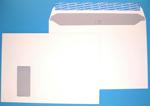 GOESSLER Enveloppe G-Line a/fenêtre C4 2083 120g, blanc 250 pcs.