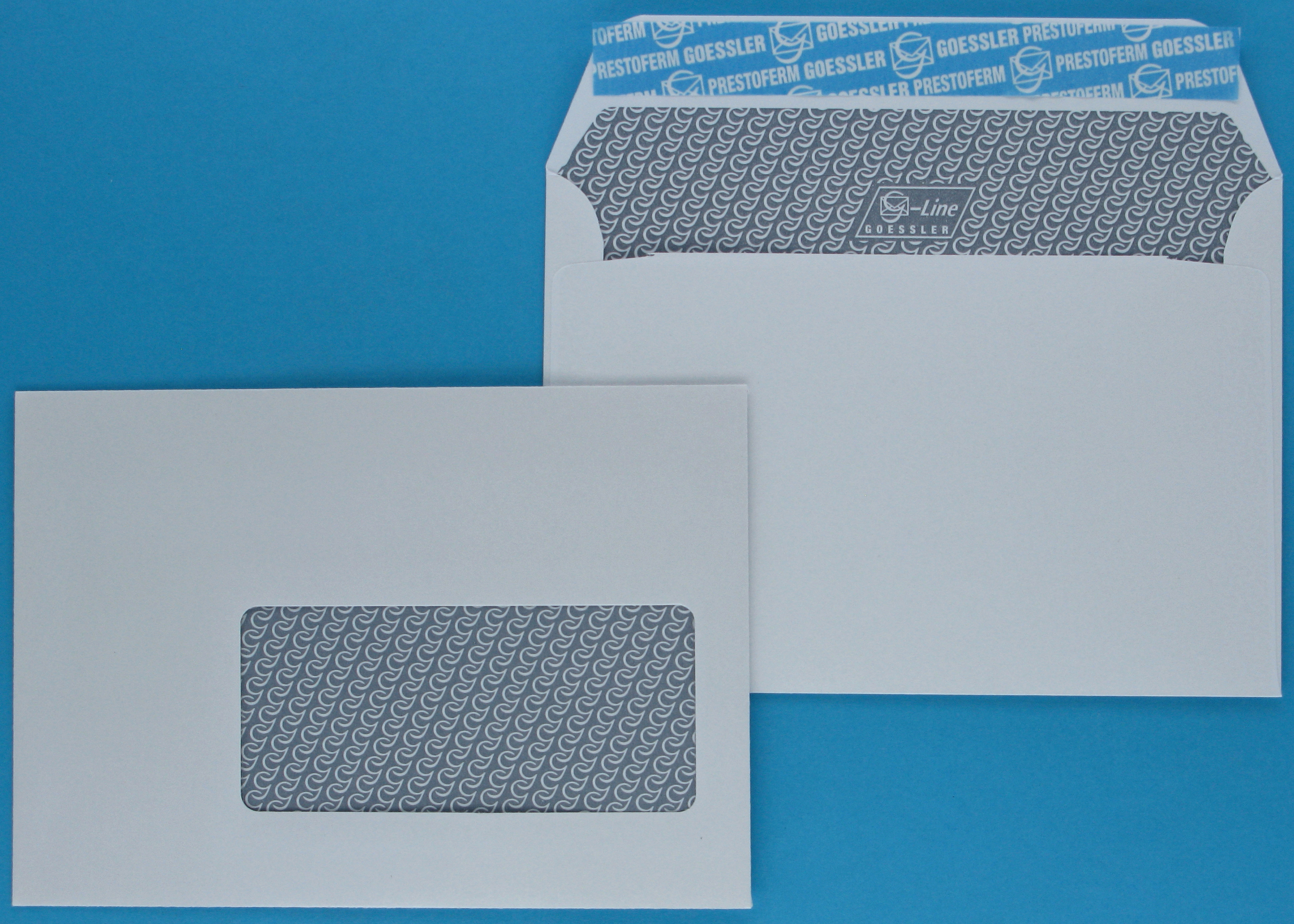 GOESSLER Enveloppe G-Line a/fenêtre C6 2101 100g, blanc 500 pcs.