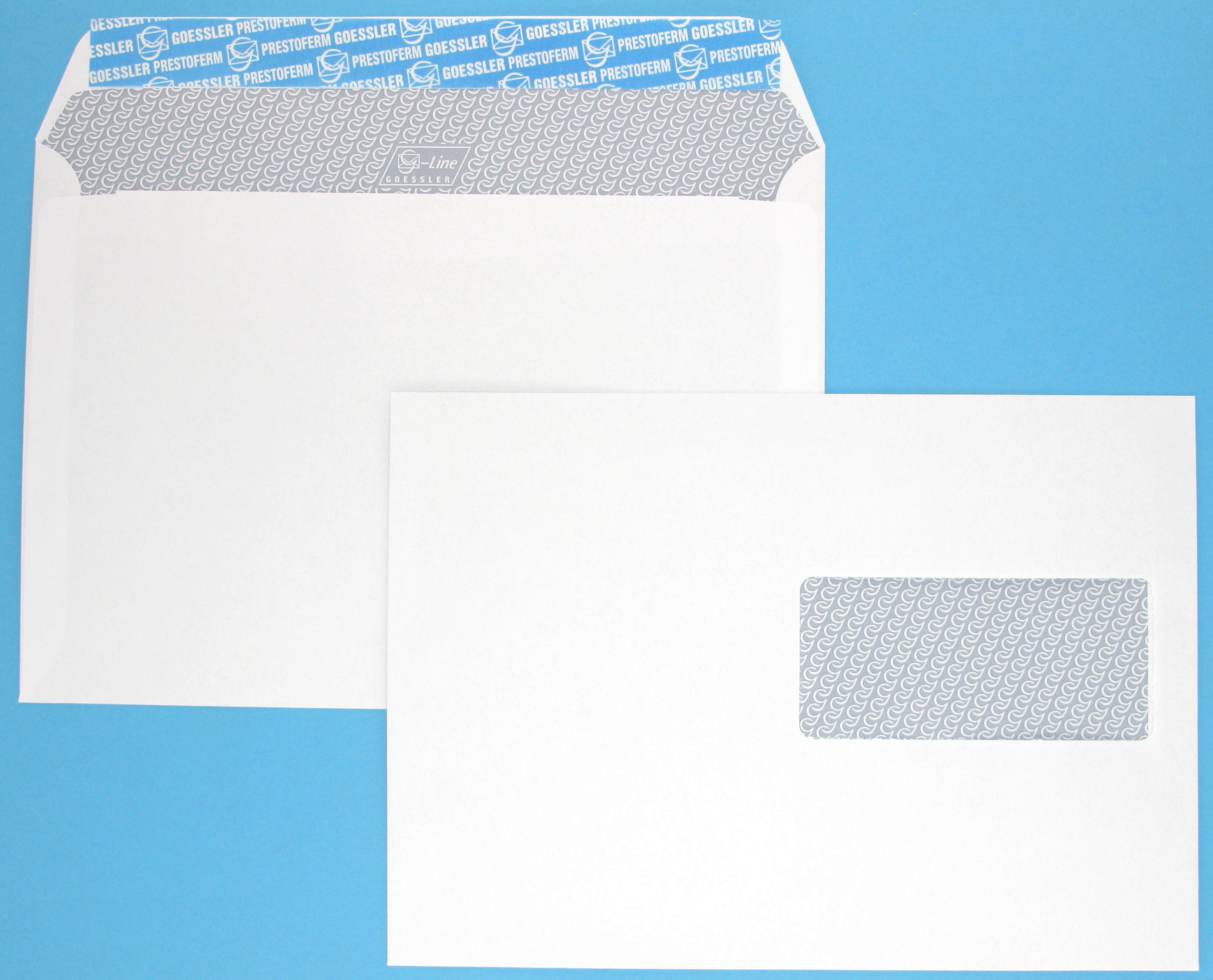 GOESSLER Enveloppe G-Line a/fenêtre C5 2140 80g, blanc 500 pcs. 80g, blanc 500 pcs.