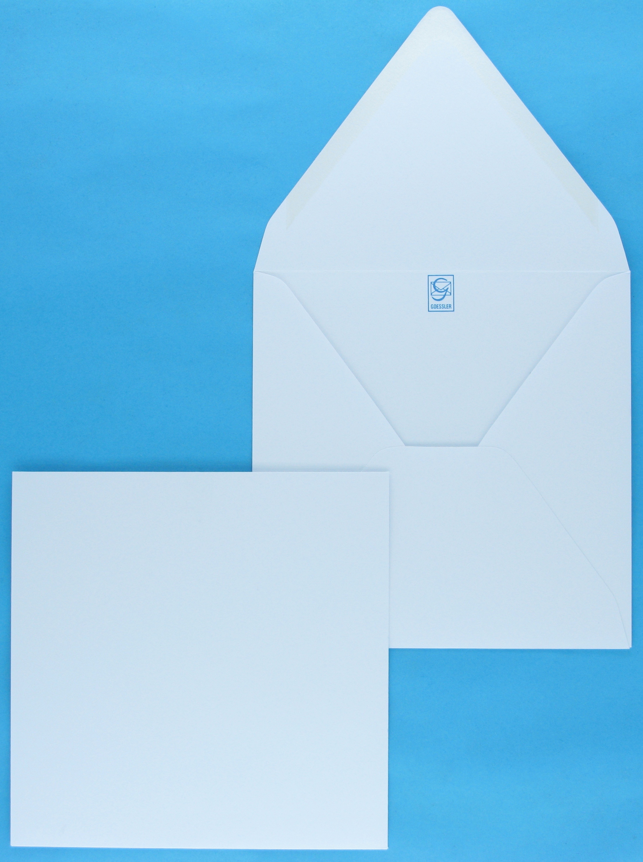 GOESSLER Enveloppe s/fenêtre 145x145mm 3001 120g, blanc 500 pcs.