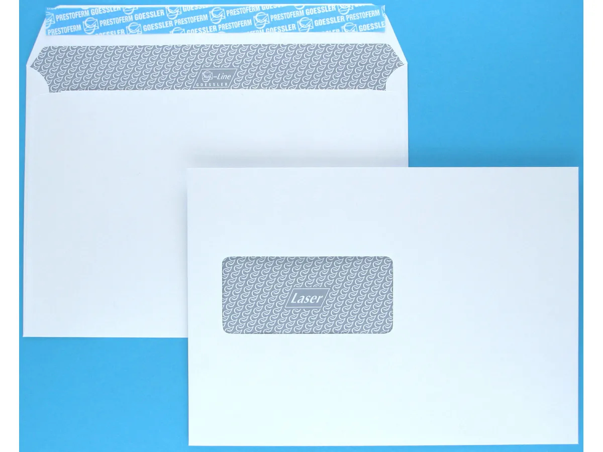 GOESSLER Enveloppe G-Line a/fenêtre C5 3063 100g, blanc 500 pcs. 100g, blanc 500 pcs.