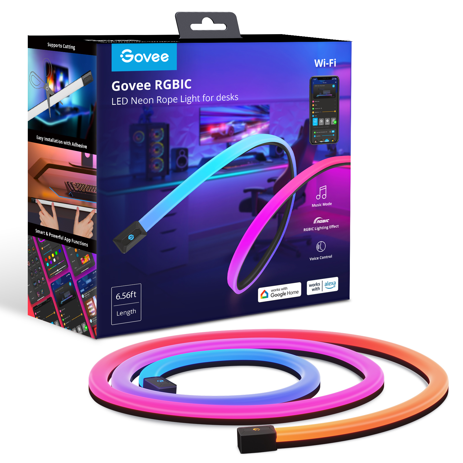 GOVEE Neon Gaming Table Light 200cm H61C2