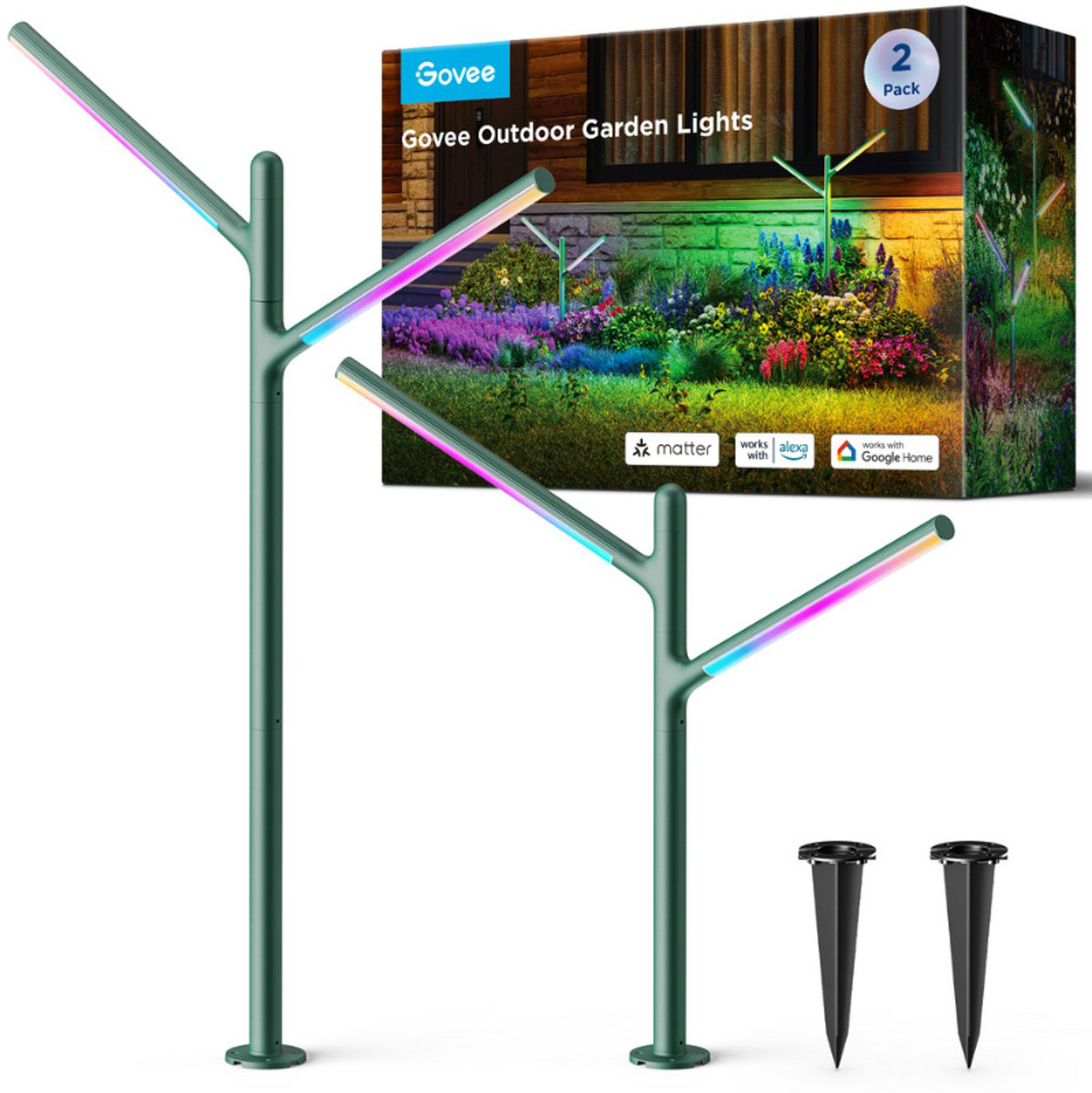 photo GOVEE Éclairage LED p. jardin 2 pcs. H7086341 Outdoor, Matter