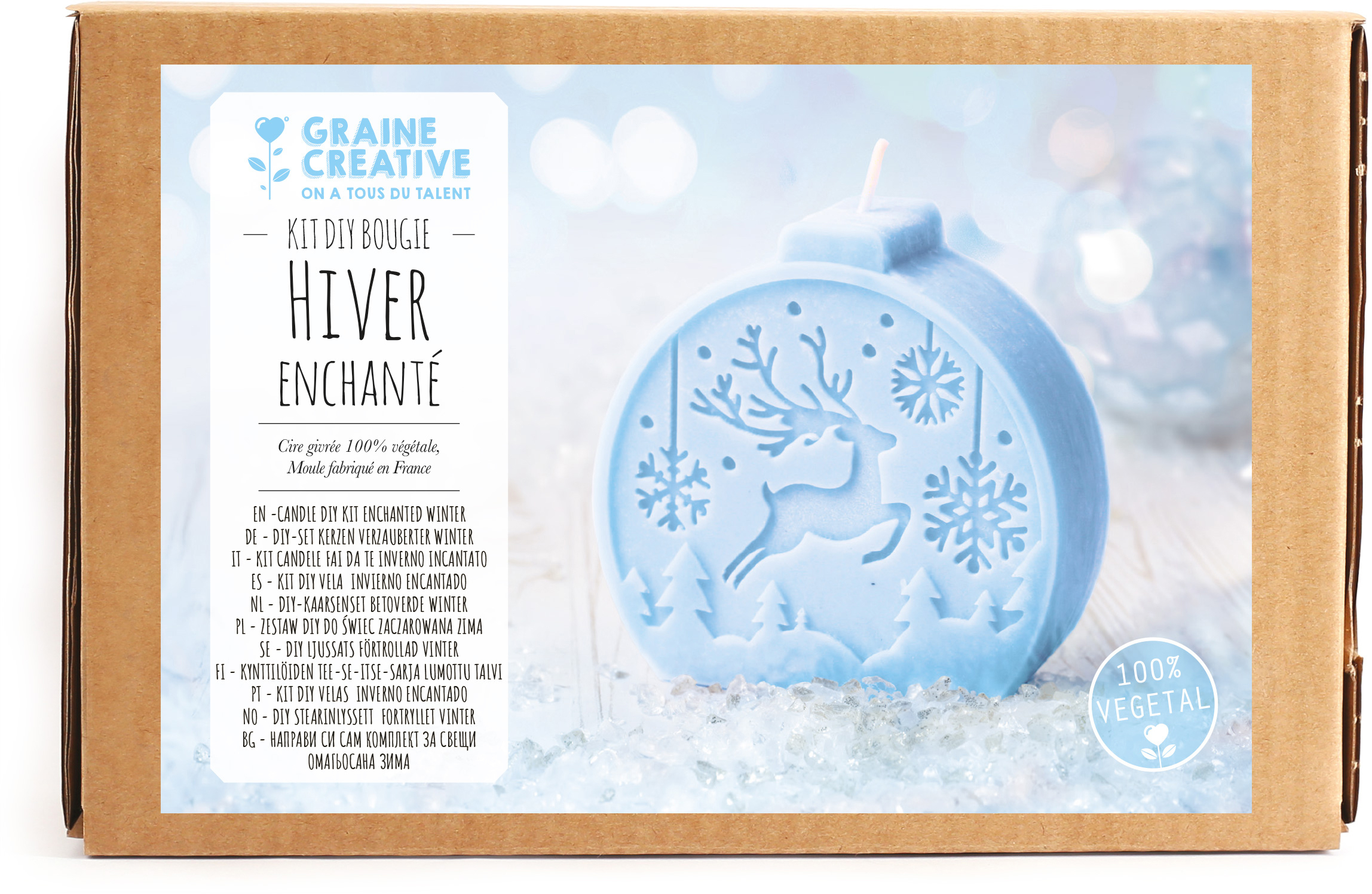 photo GRAINE CREATIVE DIY Kit de bougies GC-152062 Hiver