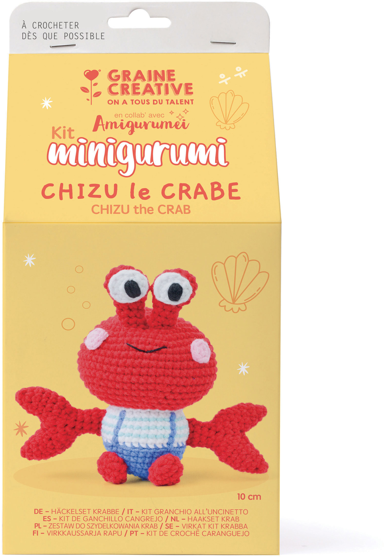 photo GRAINE CREATIVE Minigurumi Kit GC-420333 Crabe