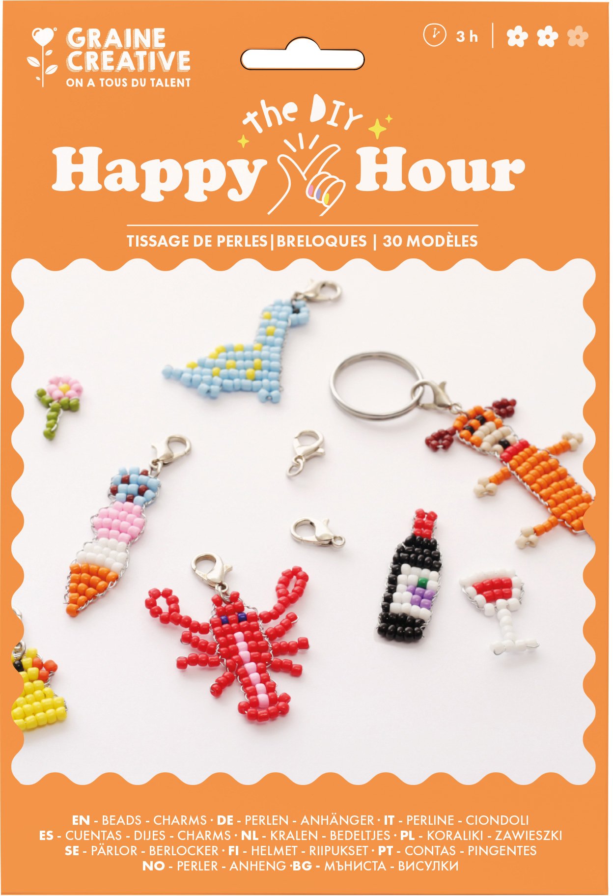 photo GRAINE CREATIVE Kit de pendentifs en perles GC-650571 30 modèles