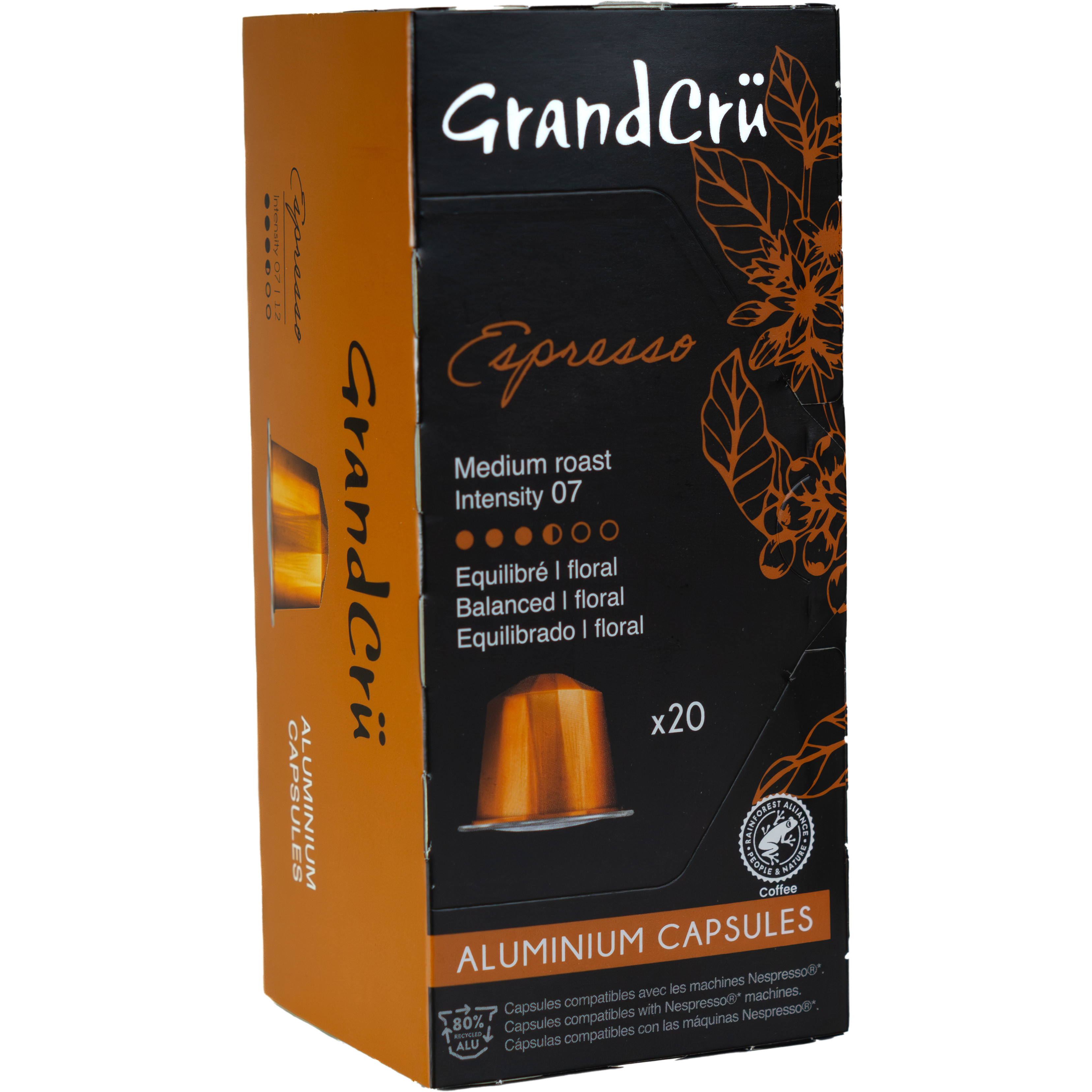 photo GRAND CRÜ Capsules de café 10.01938 Espresso 20 pcs.