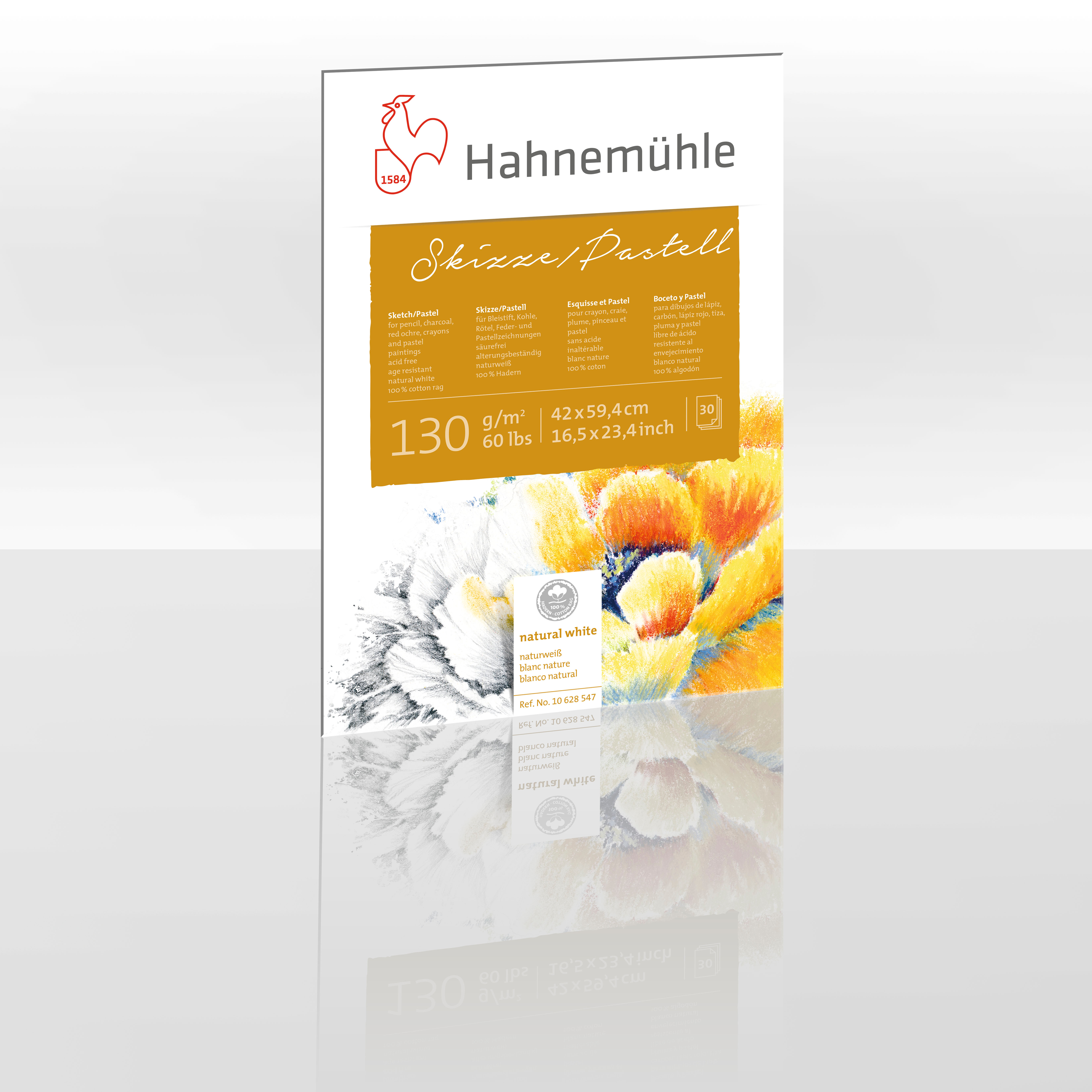photo HAHNEMÜHLE Bloc dessin&pastel A2 10628547 chiffon, 130g 30 feuilles