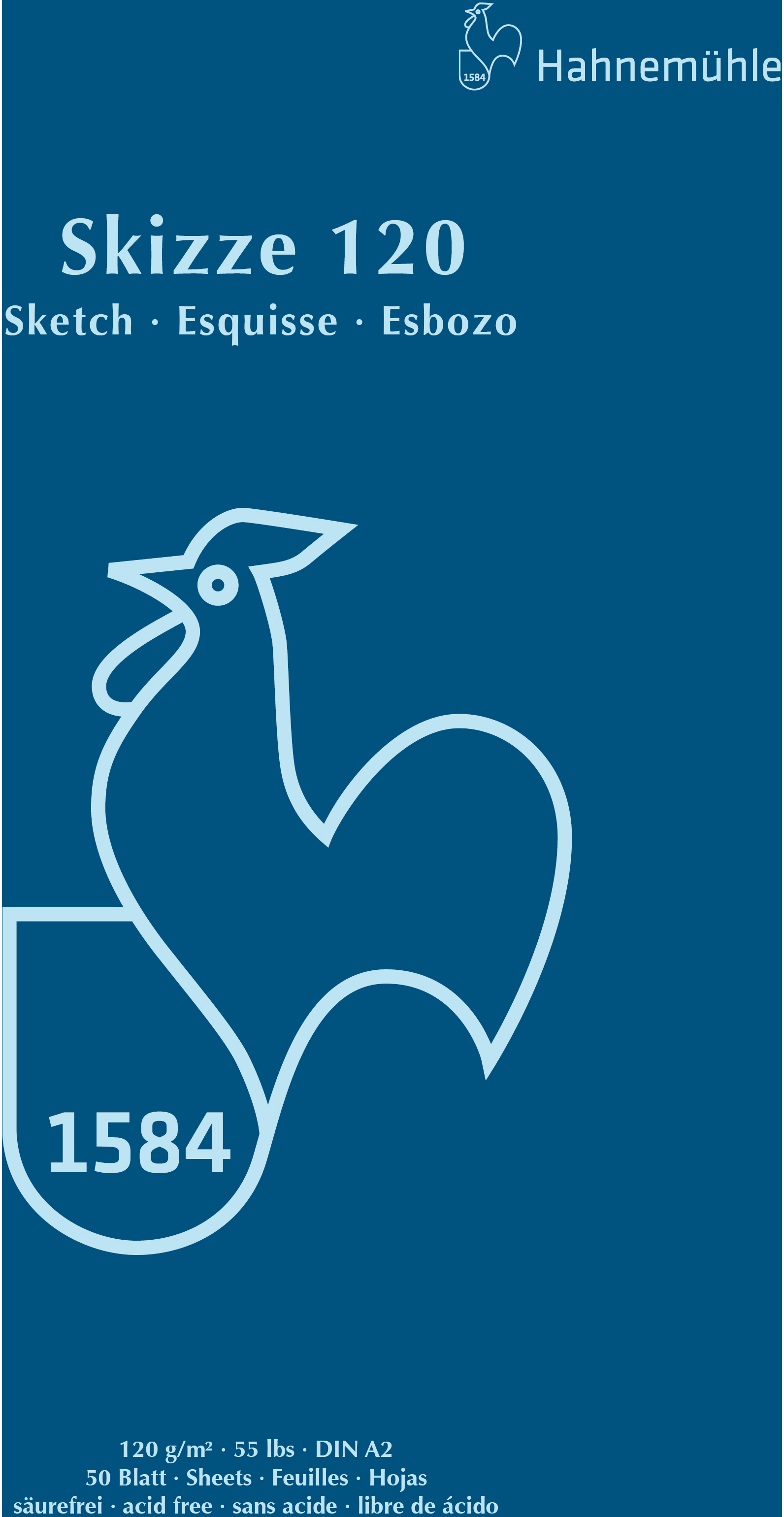 photo HAHNEMÜHLE Bloc à dessin 120 A2 60127428 blanc, 120g 50 feuilles