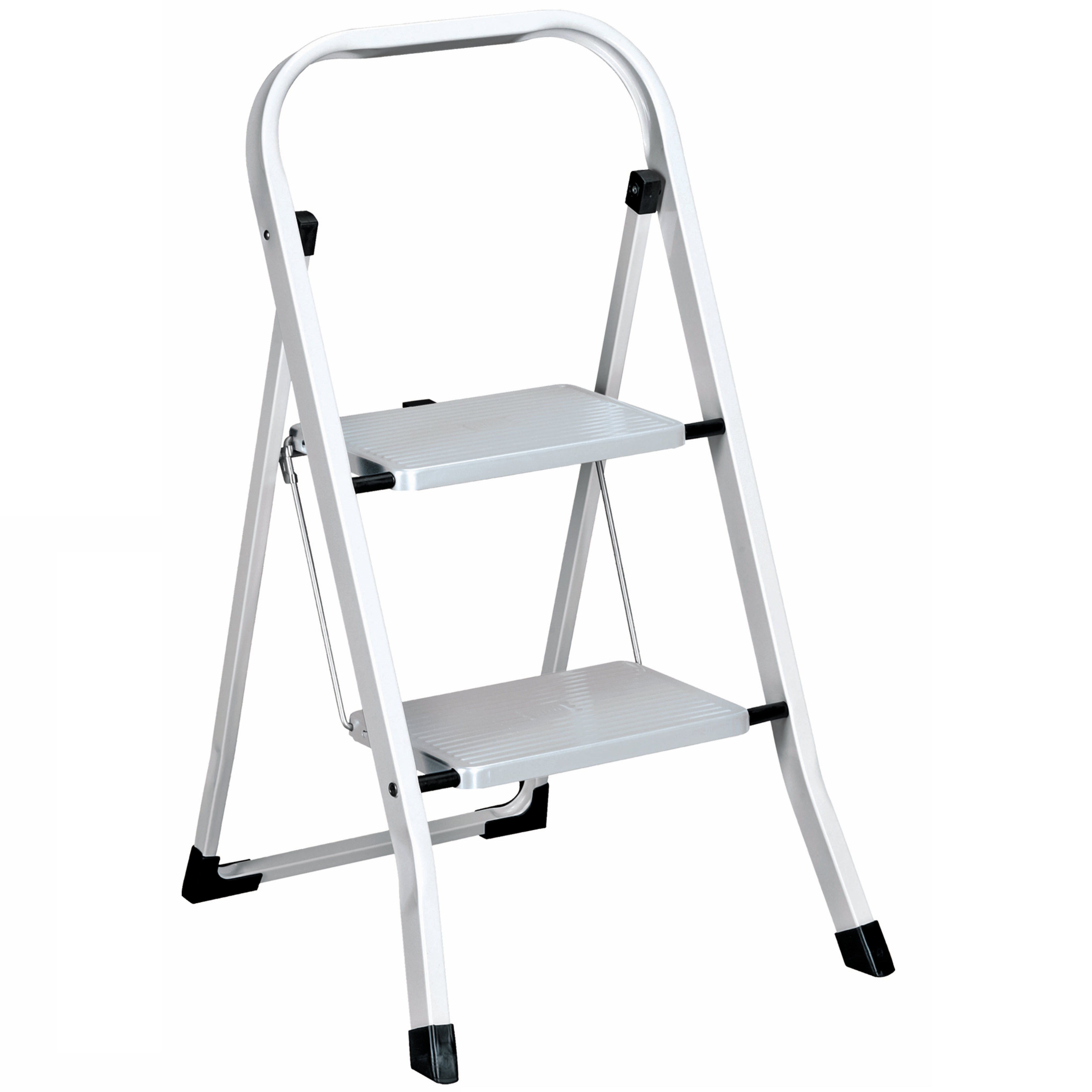 photo HAILO Klapptrittleiter Stahl Basic 370.156671.20 2 Stufen weiss