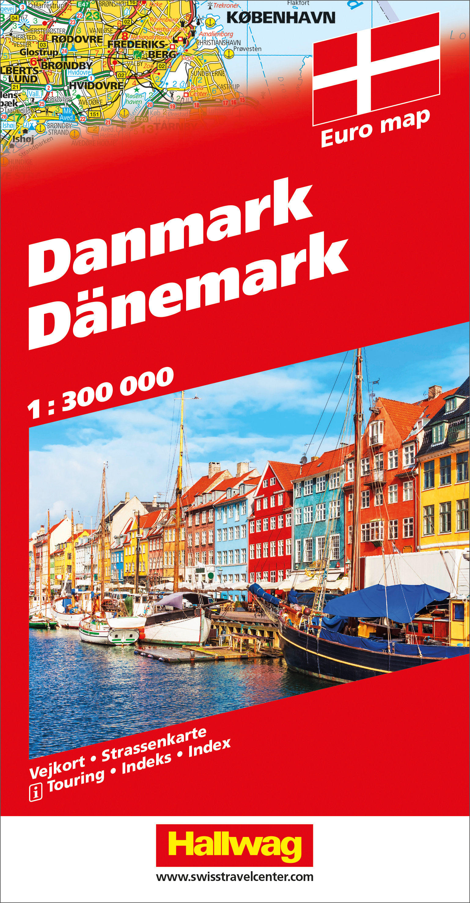 photo HALLWAG Carte routière 382830012 Dänemark (Dis/BT) 1:300'000