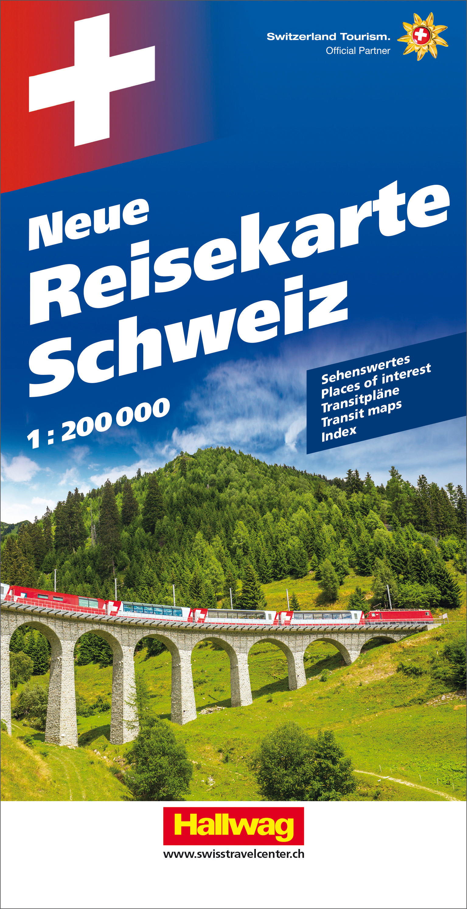 HALLWAG Neue Reisekarte 382830968 Schweiz 1:200'000