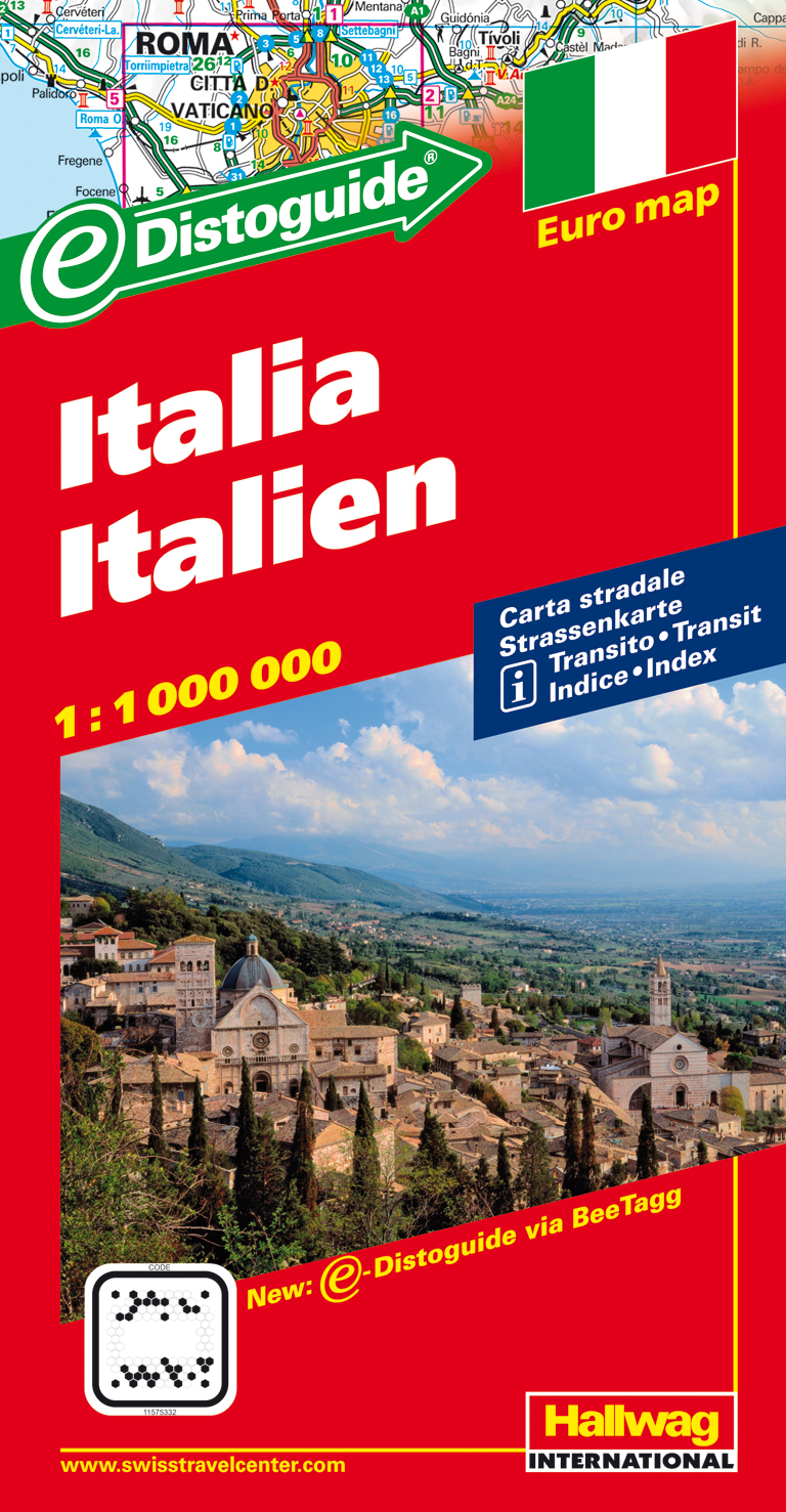 HALLWAG Strassenkarte 382830971 Italien (Dis/BT) 1:1 Mio.