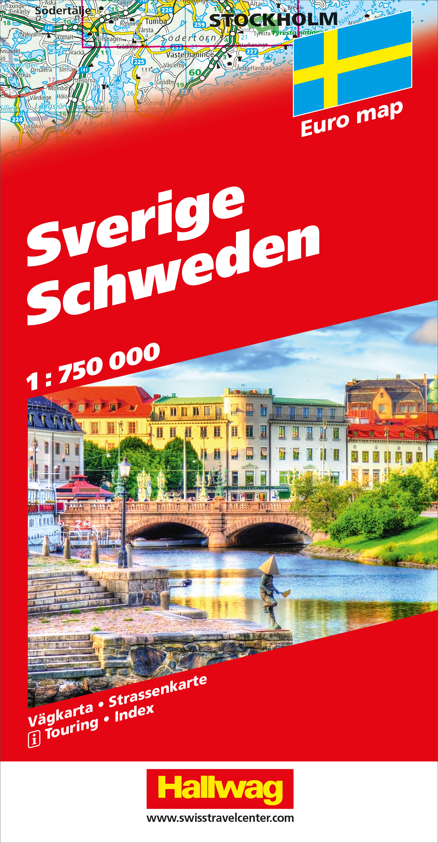 HALLWAG Strassenkarte 978-3-8283-0924-1 Schweden (Dis) 1:750'000