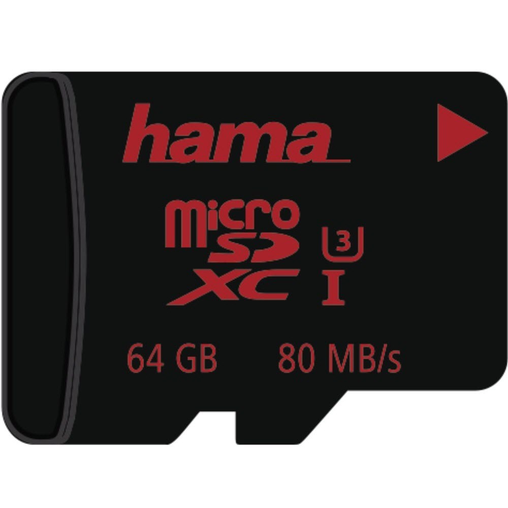 HAMA Carte microSDXC 64GB UHS 123982 Class 3 UHS-I 80MB/s,Adapt.