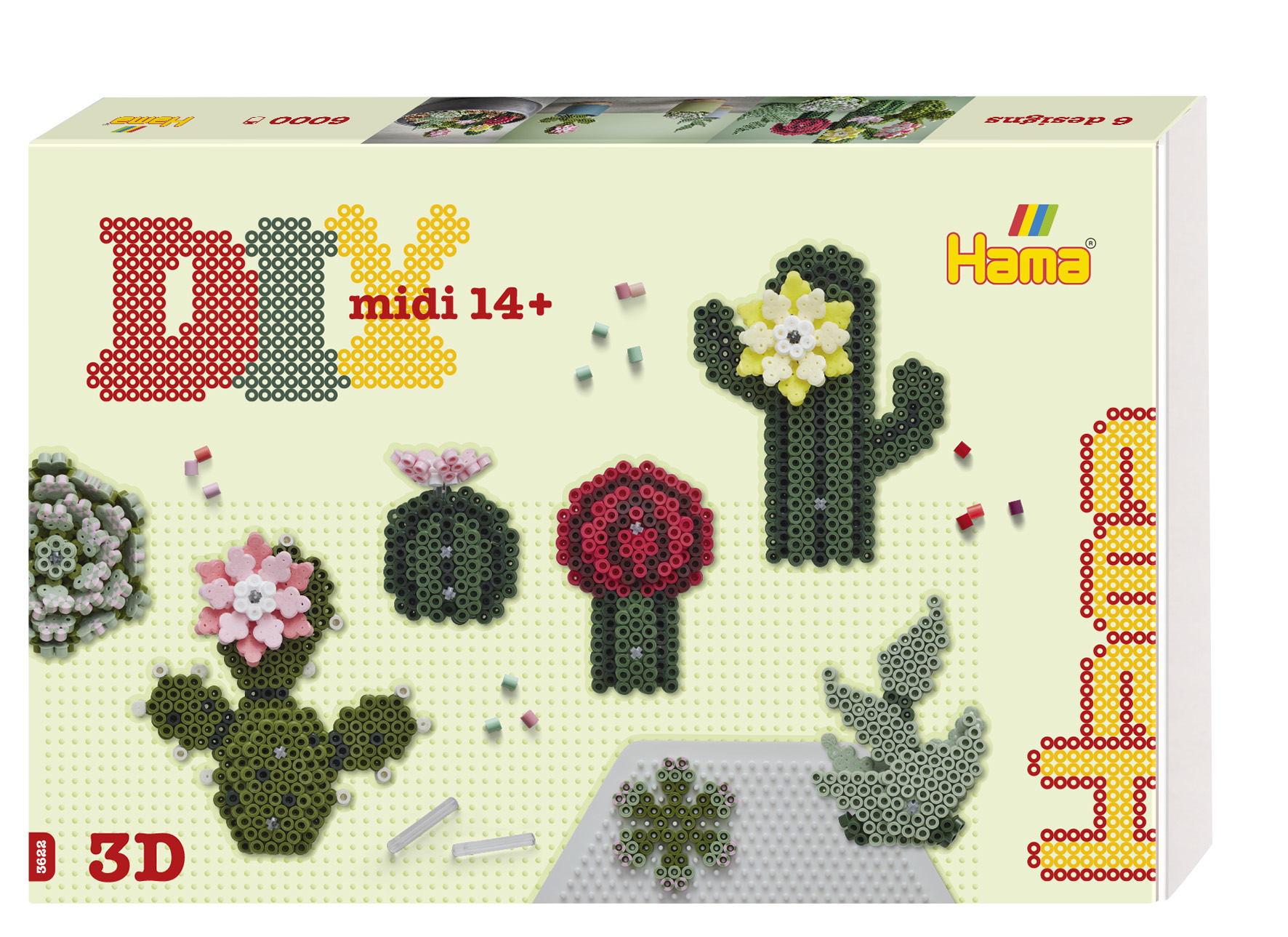 photo HAMA Set des perles Midi 3621 Succulentes