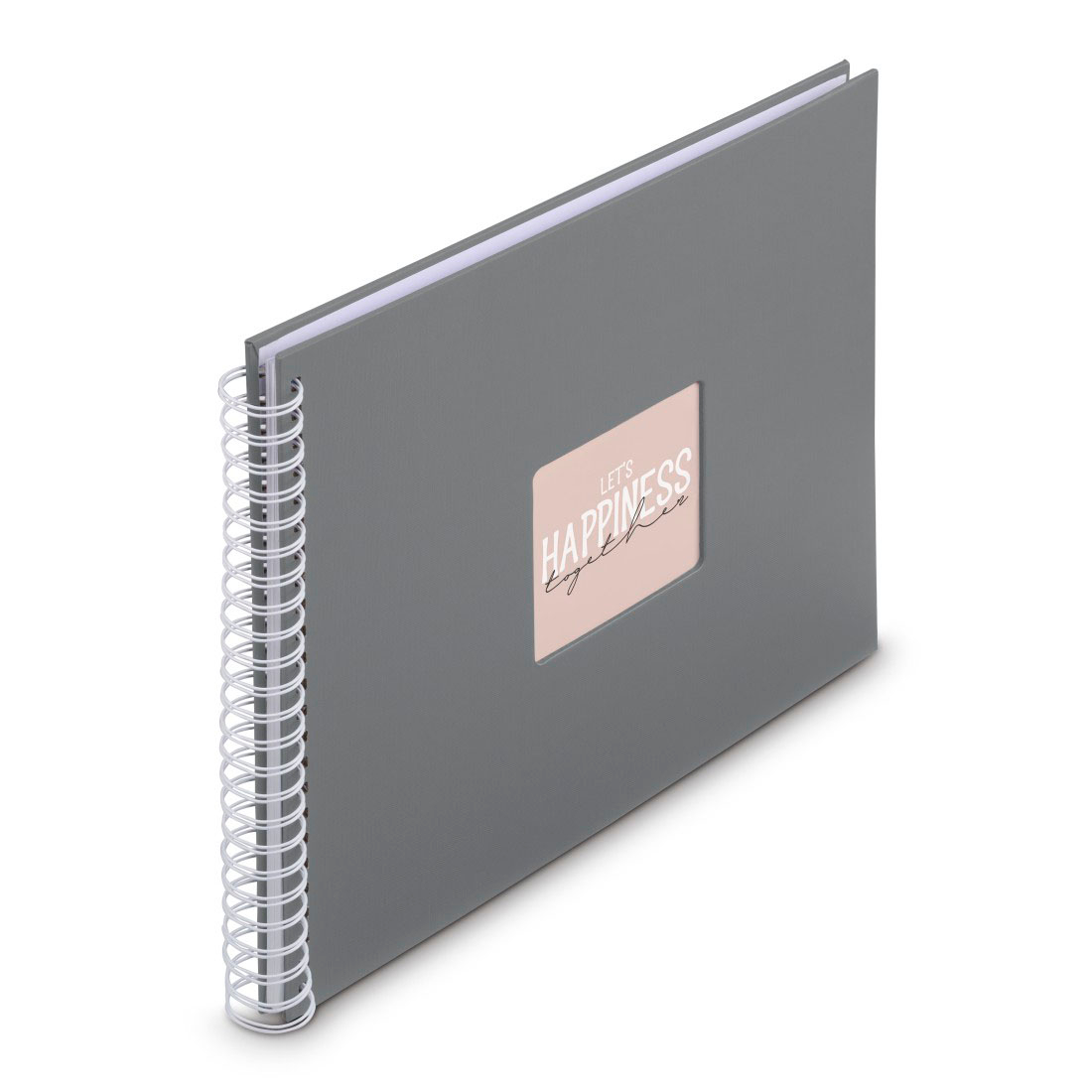 photo HAMA Album Fine Art 36x32cm 9838 gris pierre 25 pages, blanc