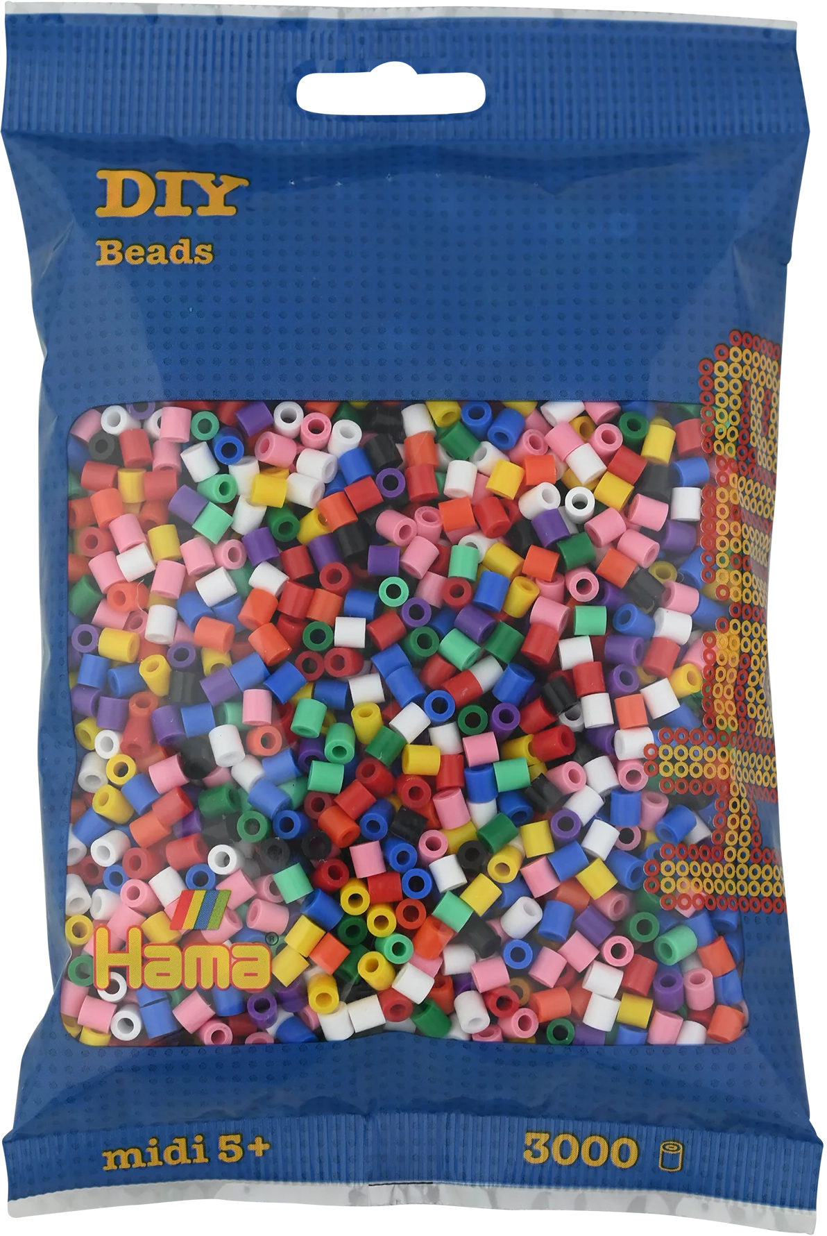 photo HAMA Perles à repasser Midi G101201-00 3000 perles, mix 00