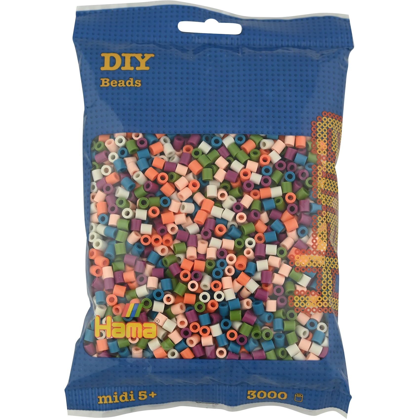 photo HAMA Perles à repasser Midi G101201-58 3 000 perles, mix 58