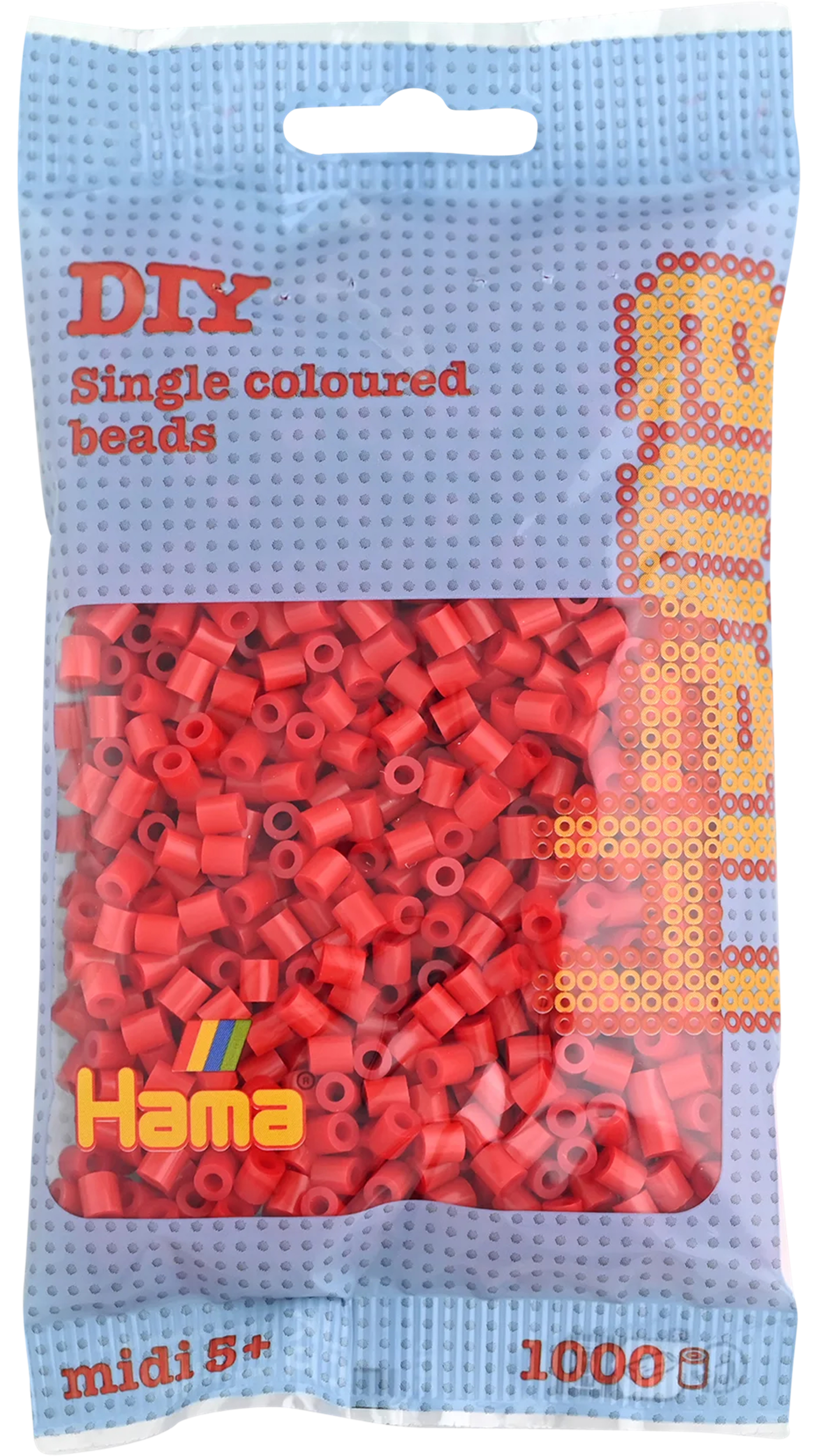photo HAMA Perles à repasser Midi G101207-05 1000 perles, rouge