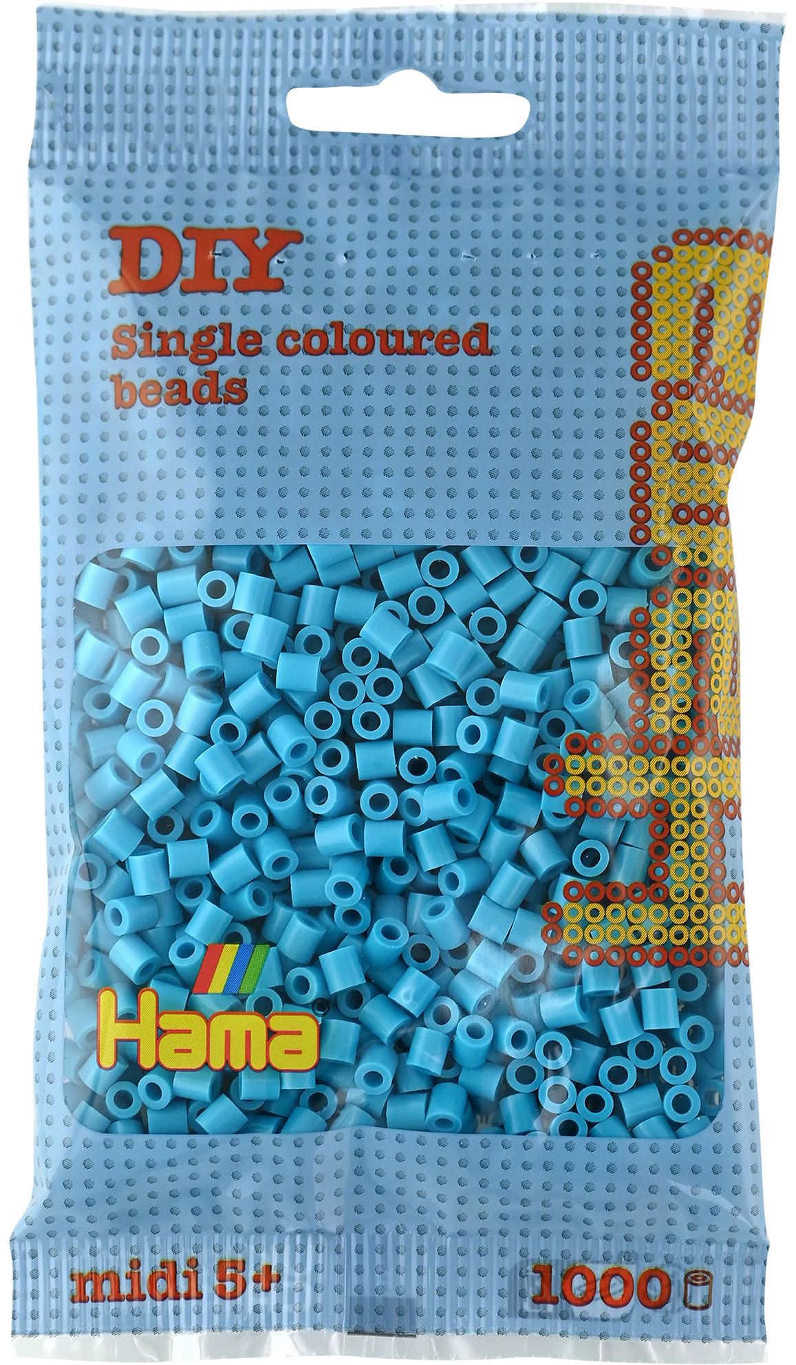 photo HAMA Perles à repasser Midi G101207-49 1000 perles, bleu azur
