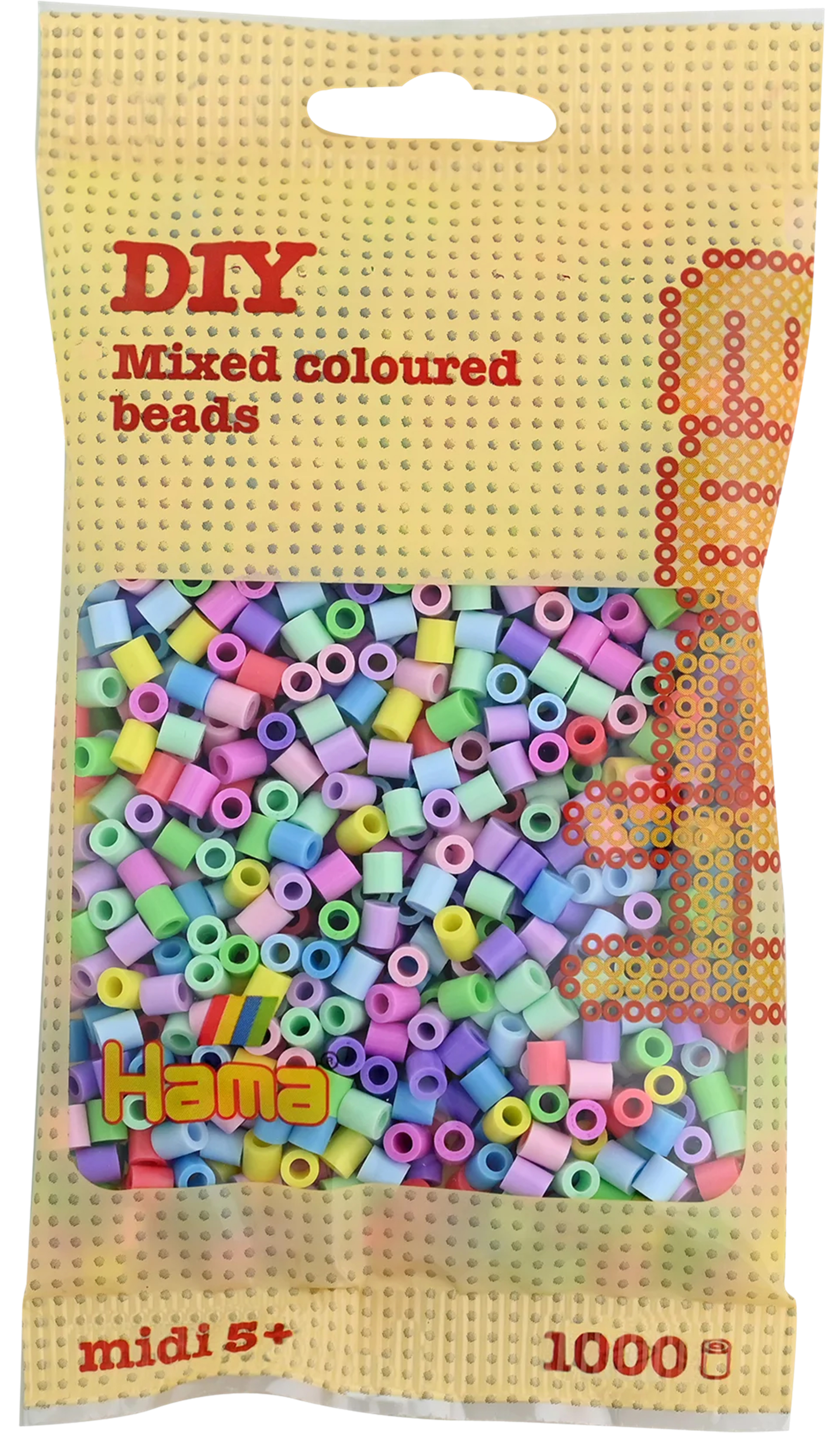 photo HAMA Perles à repasser Midi G101207-50 1000 perles, mix pastel 50