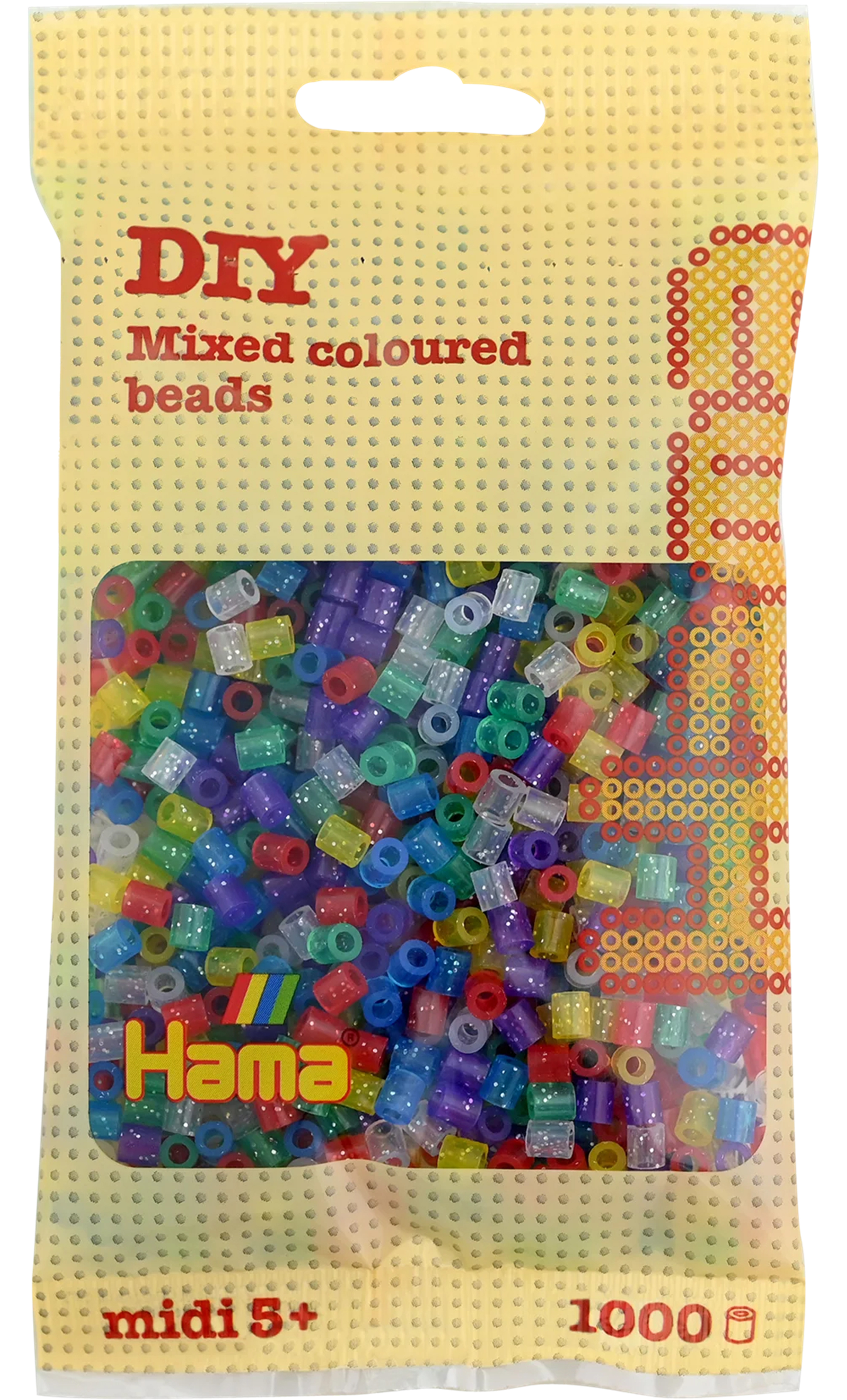 photo HAMA Perles à repasser Midi G101207-54 1000 perles, mix pailleté 54