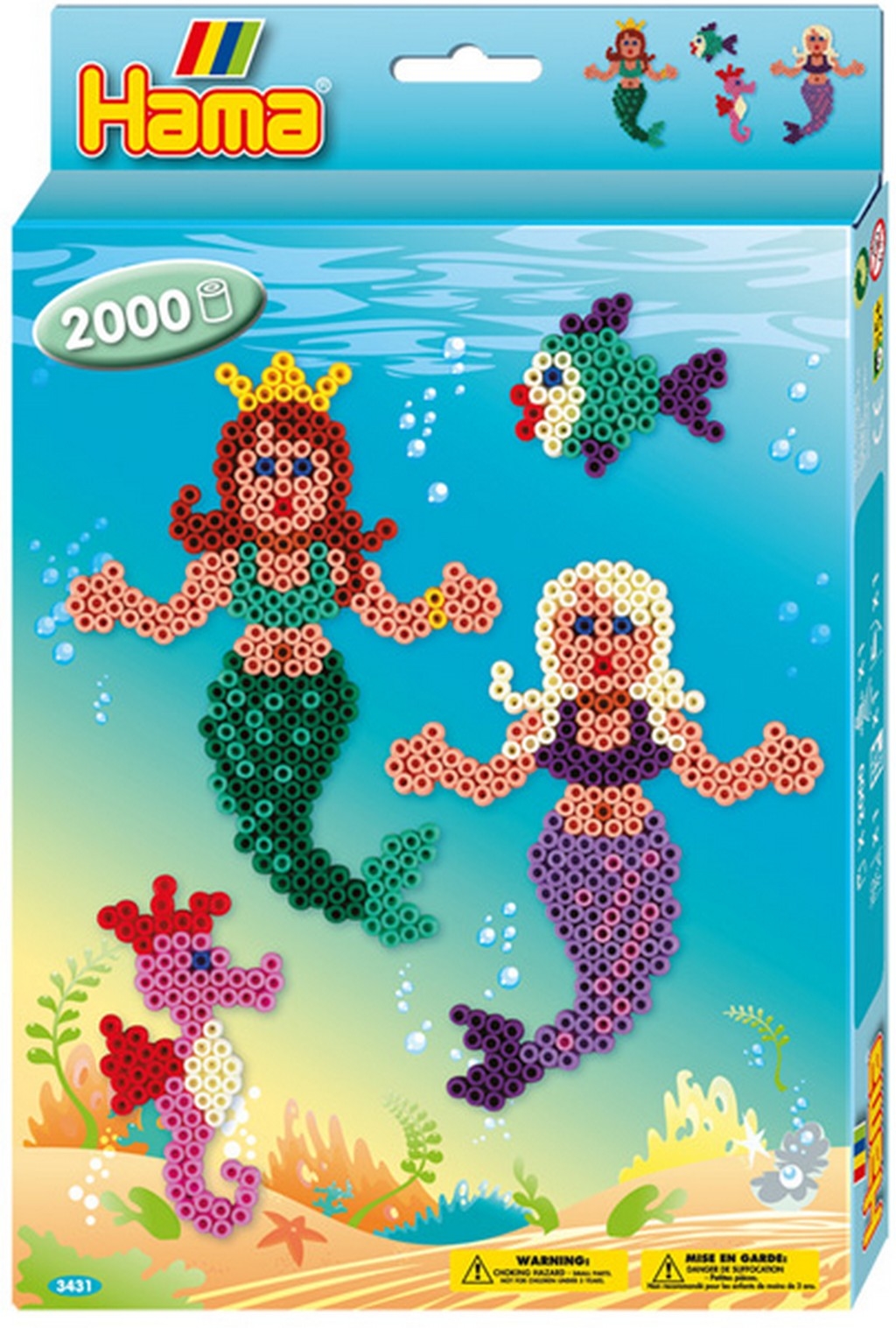 HAMA Set des Perles Midi G1013431-0 Mermaid