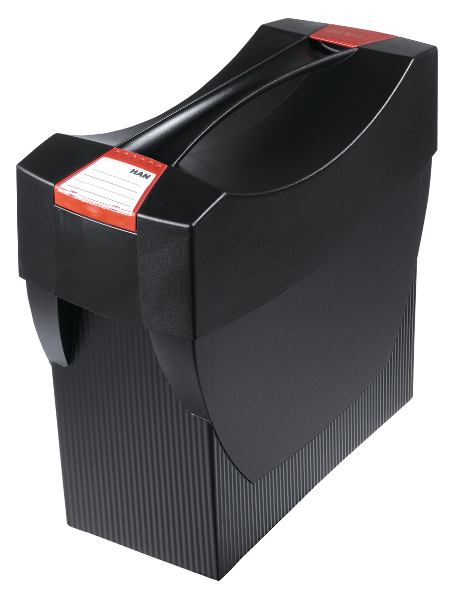 photo HAN Boîte dossiers susp. SwingPlus 10.80 noir 39.7x34.7x15.4cm