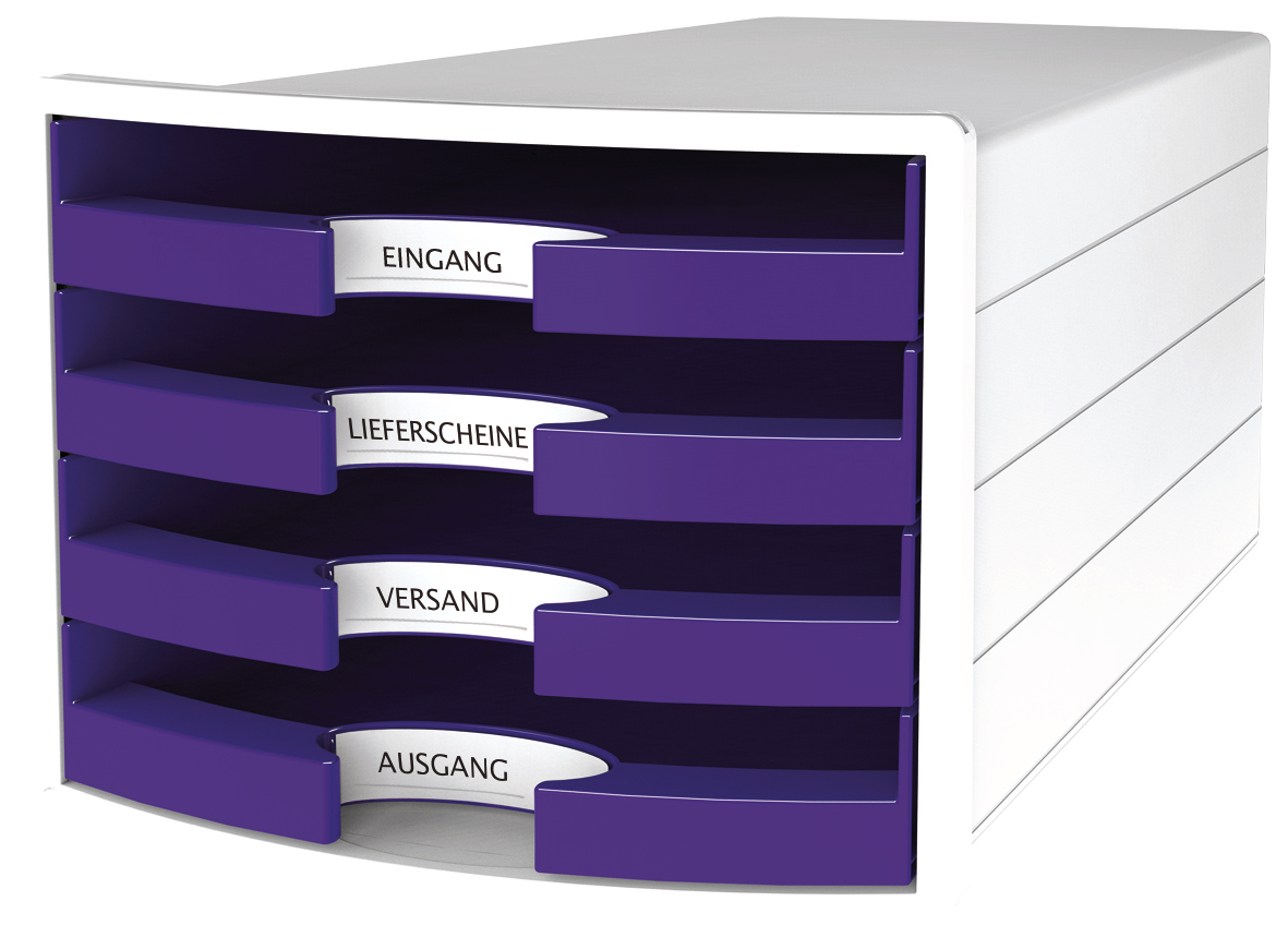 HAN Set tiroirs IMPULS A4/C4 1013-57 violet 4 tiroirs