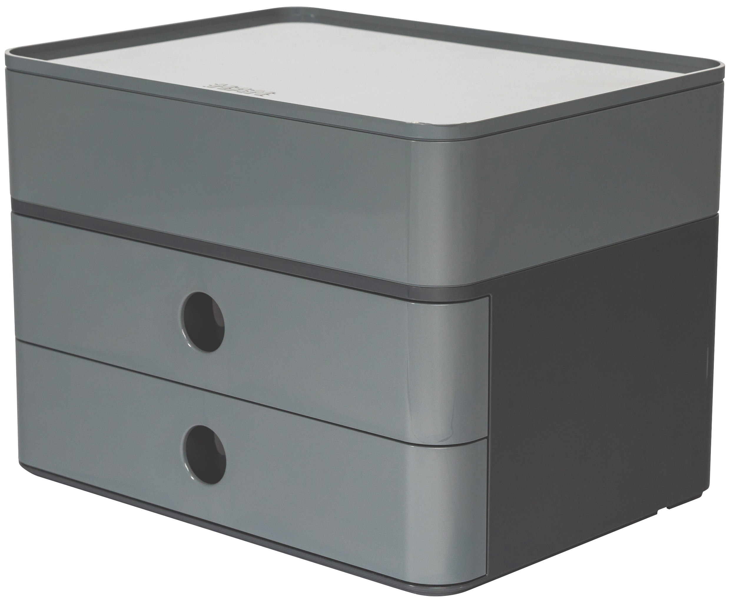 HAN Boîte à tiroirs Allison 1100-19 2 tiroirs., gris, 26x19.5x19cm
