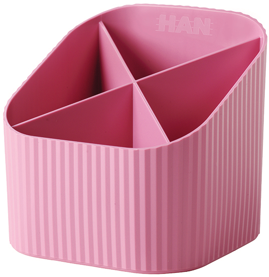 HAN Stifteköcher Re-LOOP 17238-956 pink 4 Fächer