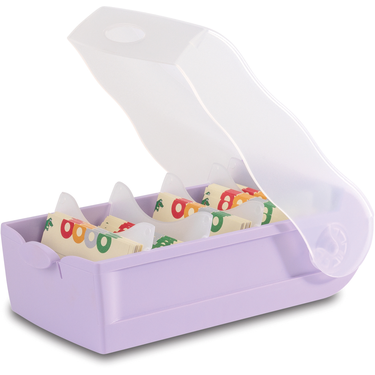 photo HAN Boîte à fiches Croco A7 7.40 lila pastell 12.1x8.5x24.6cm