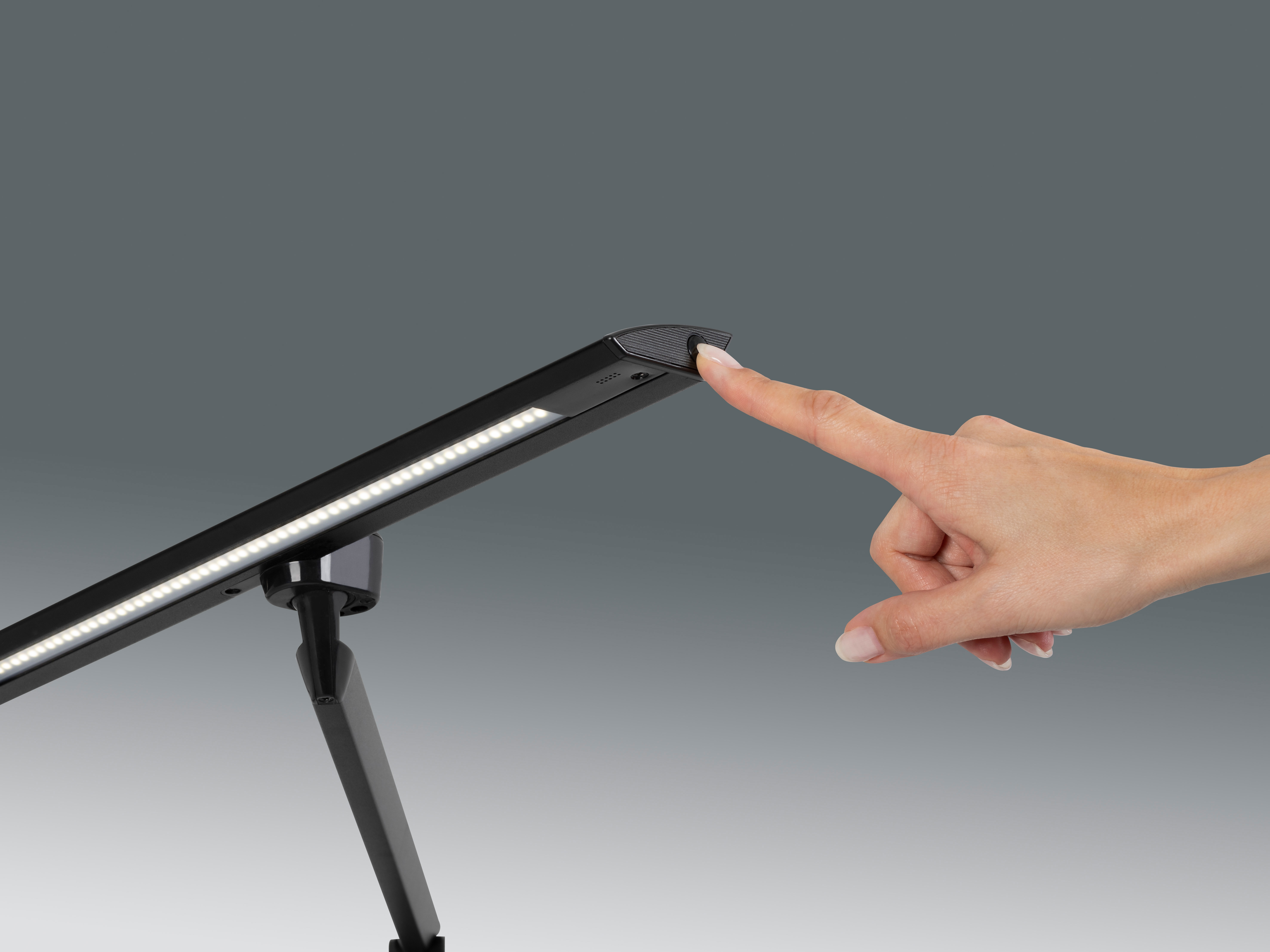 HANSA Lampe de table LED Zirkon 41-5010.718 dimmable, noir, avec support