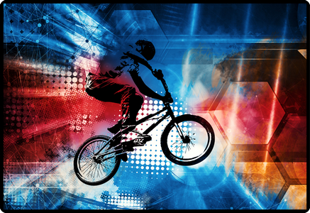 photo HANSA Sous-main 50x34cm 41-6000.076 BMX Rider