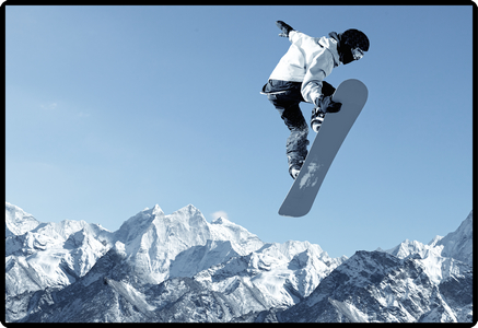 photo HANSA Sous-main 50x34cm 41-6000.084 Snowboard