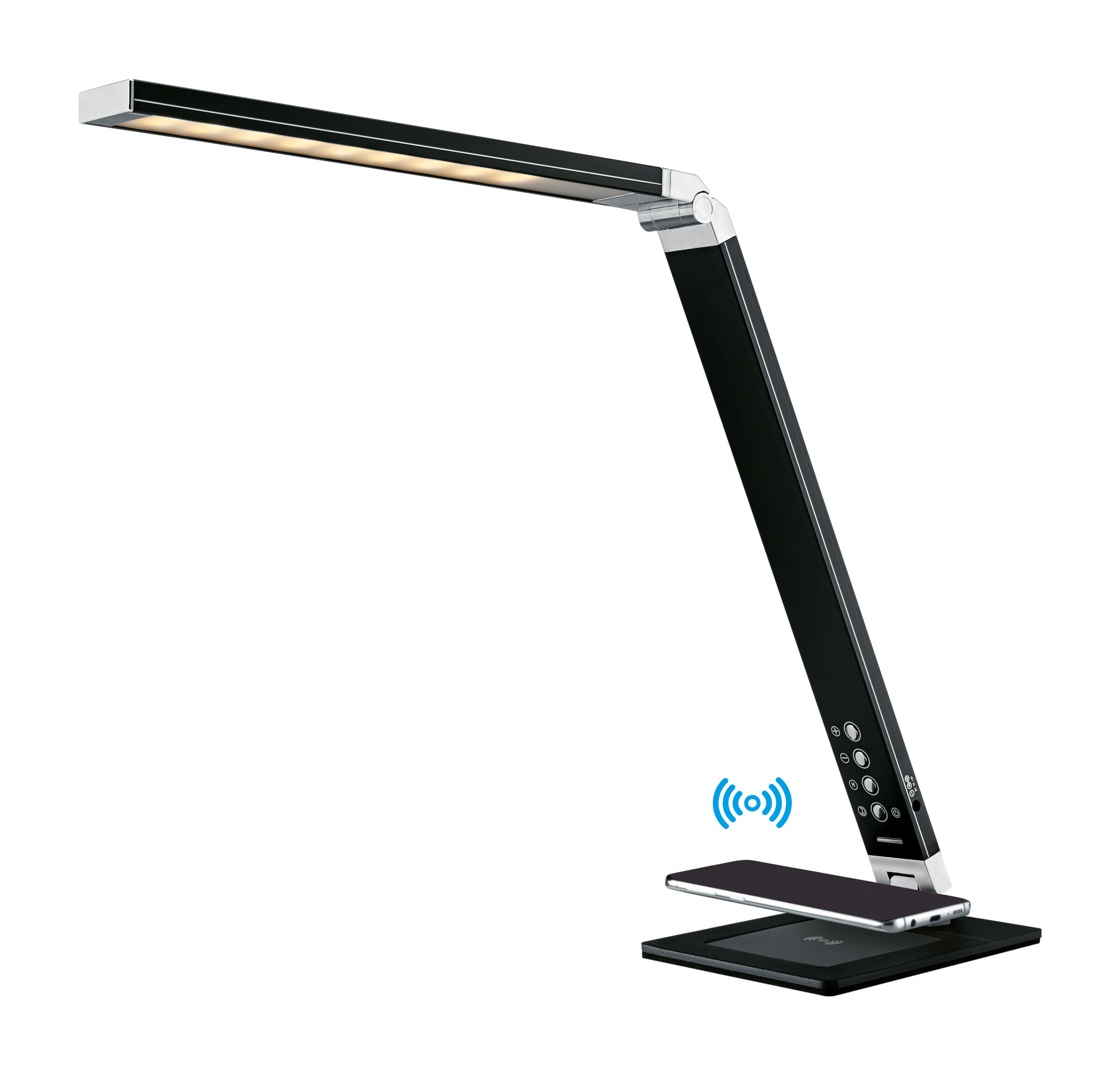 HANSA Lampe de table LED Magic Plus 415010716 dimmable, USB & Qi-Charging dimmable, USB & Qi-Chargin