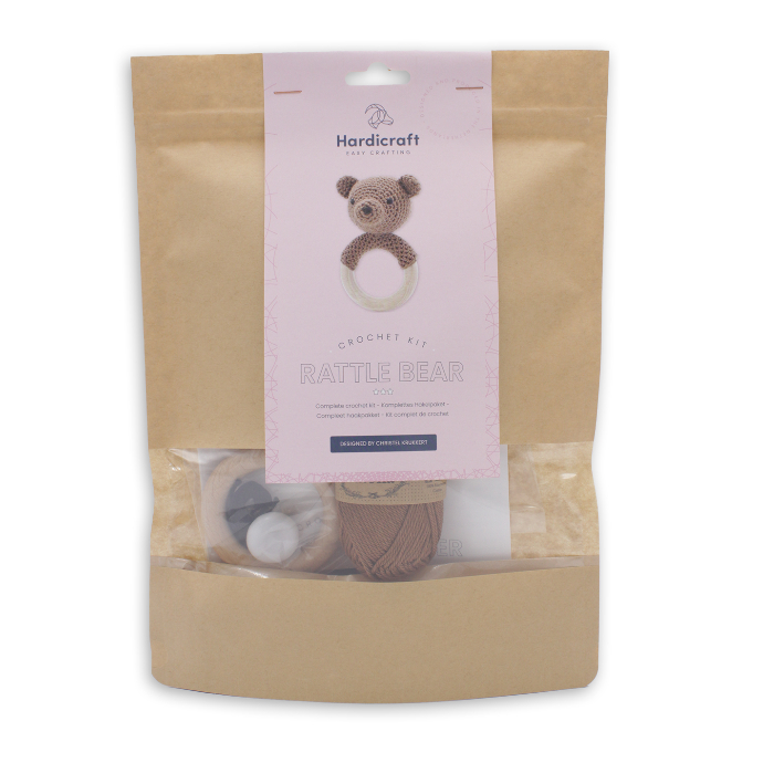 photo HARDICRAFT Kit de crochet HC-40CK015 Hochet ours