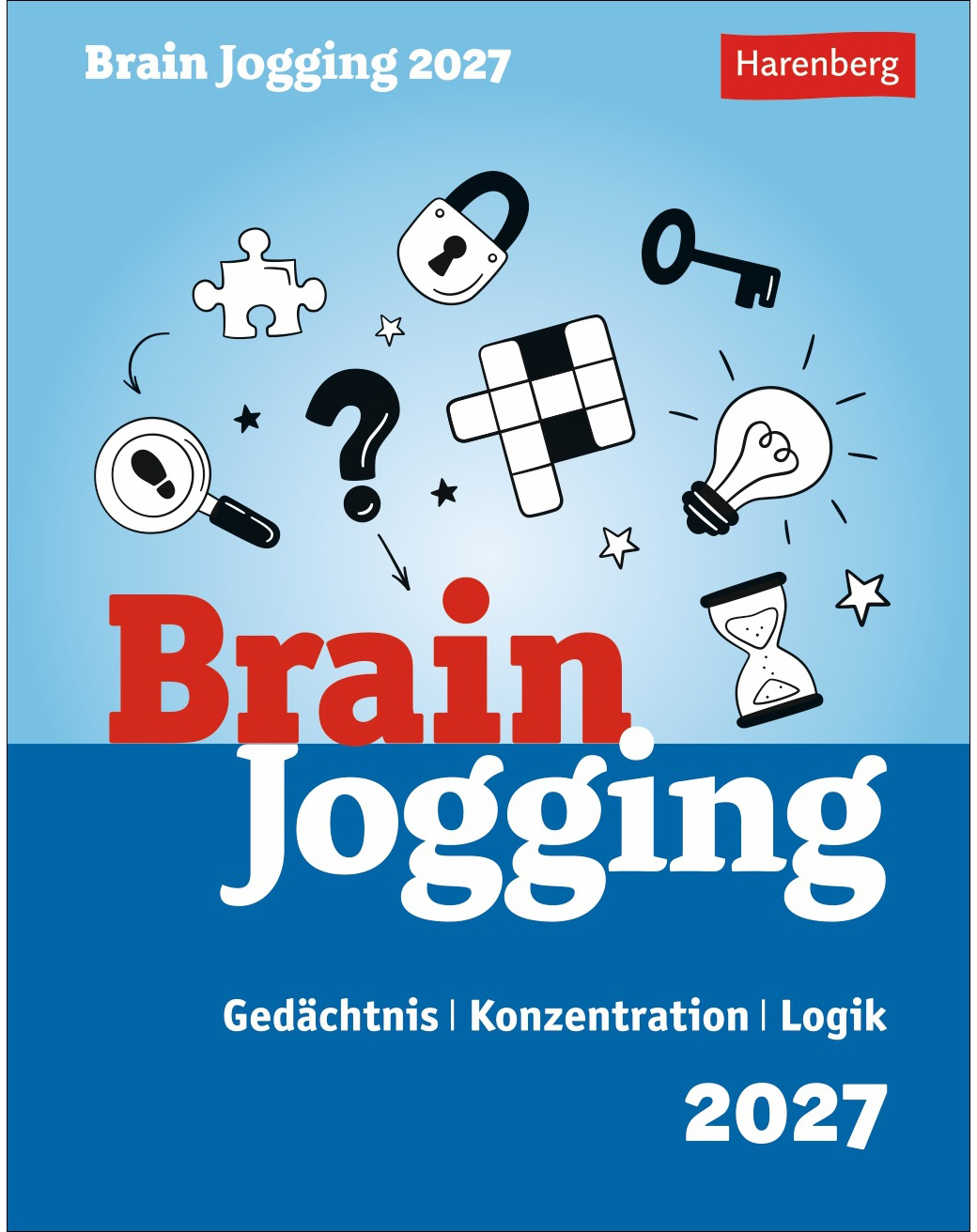 photo HARENBERG Calendrier détachable 2027 2103700+27 Brain Jogging DE 12.5x16cm