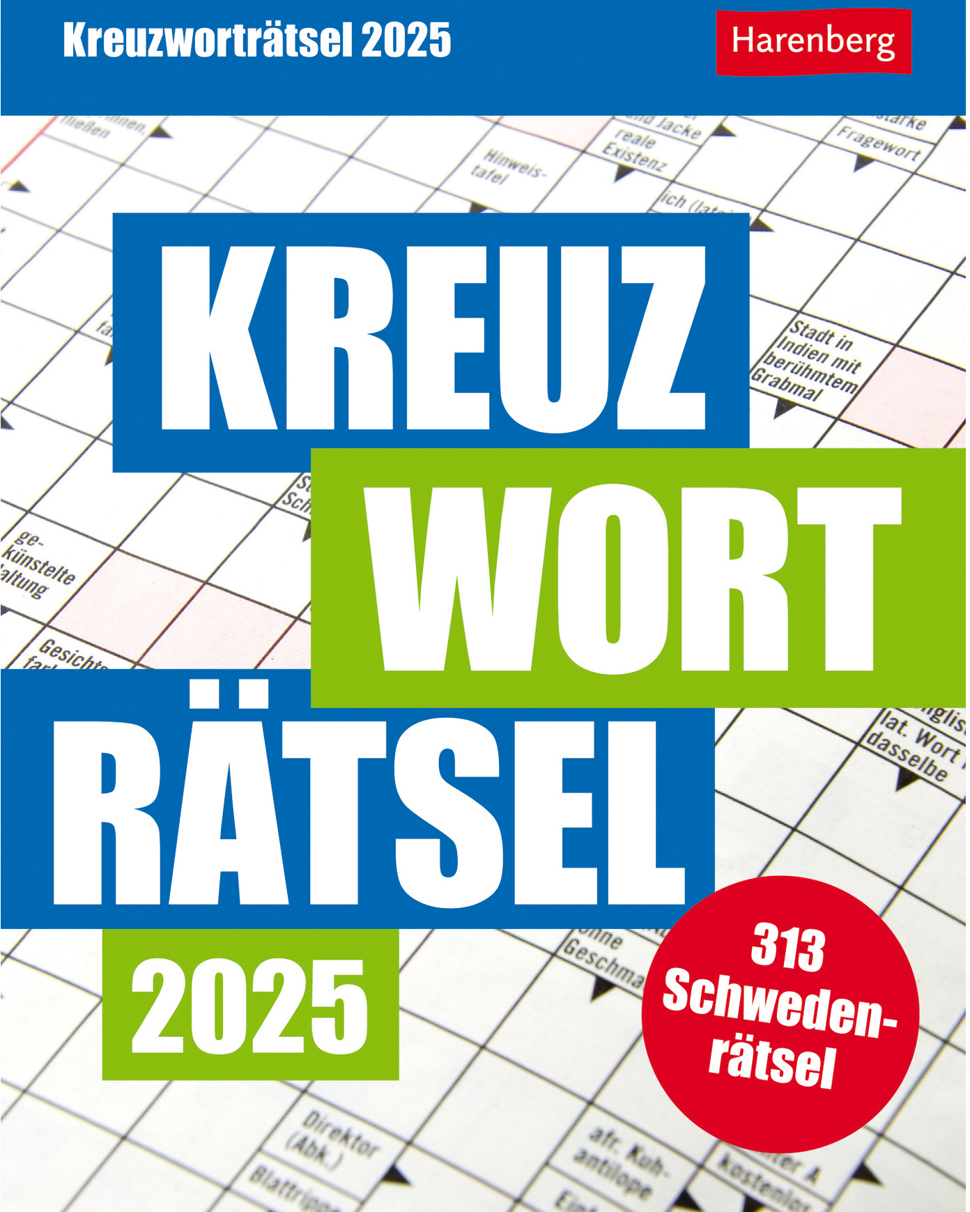 HARENBERG Calendrier détachable 2025 2110400+25 Kreuzworträtsel DE 12.5x16cm