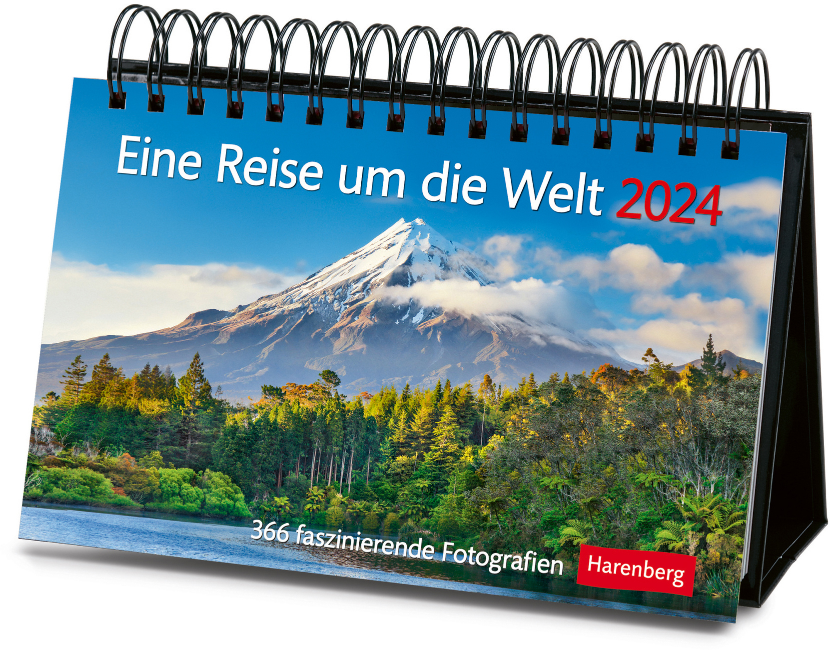 HARENBERG Tischkalender Reise Welt 2024 2763900 DE 23x17cm