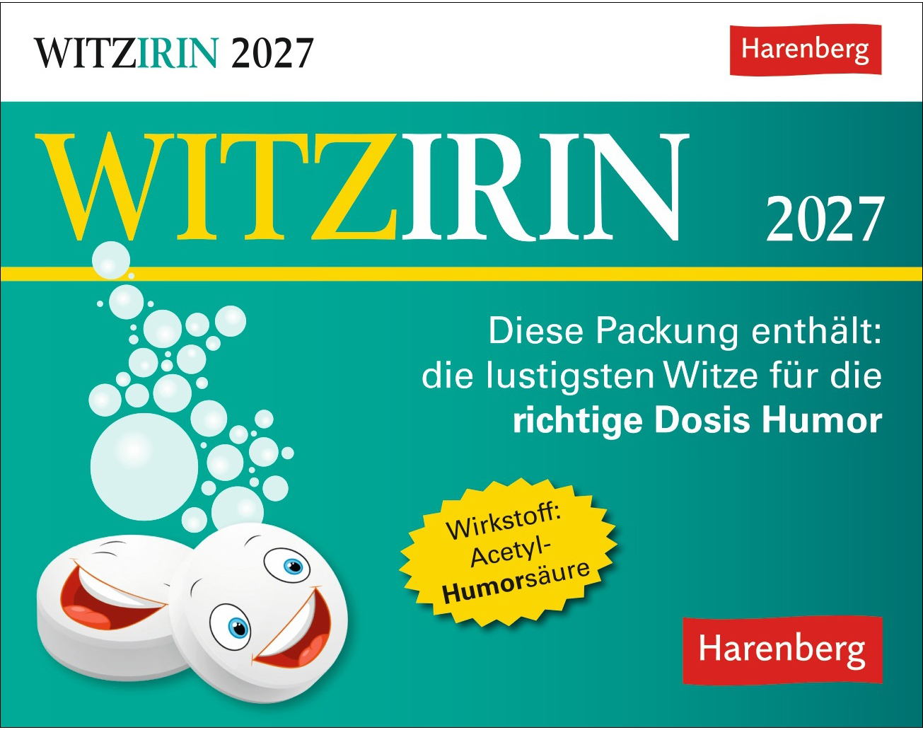 photo HARENBERG Calendrier détachable 2027 3310012+27 Witzirin DE 14x11cm