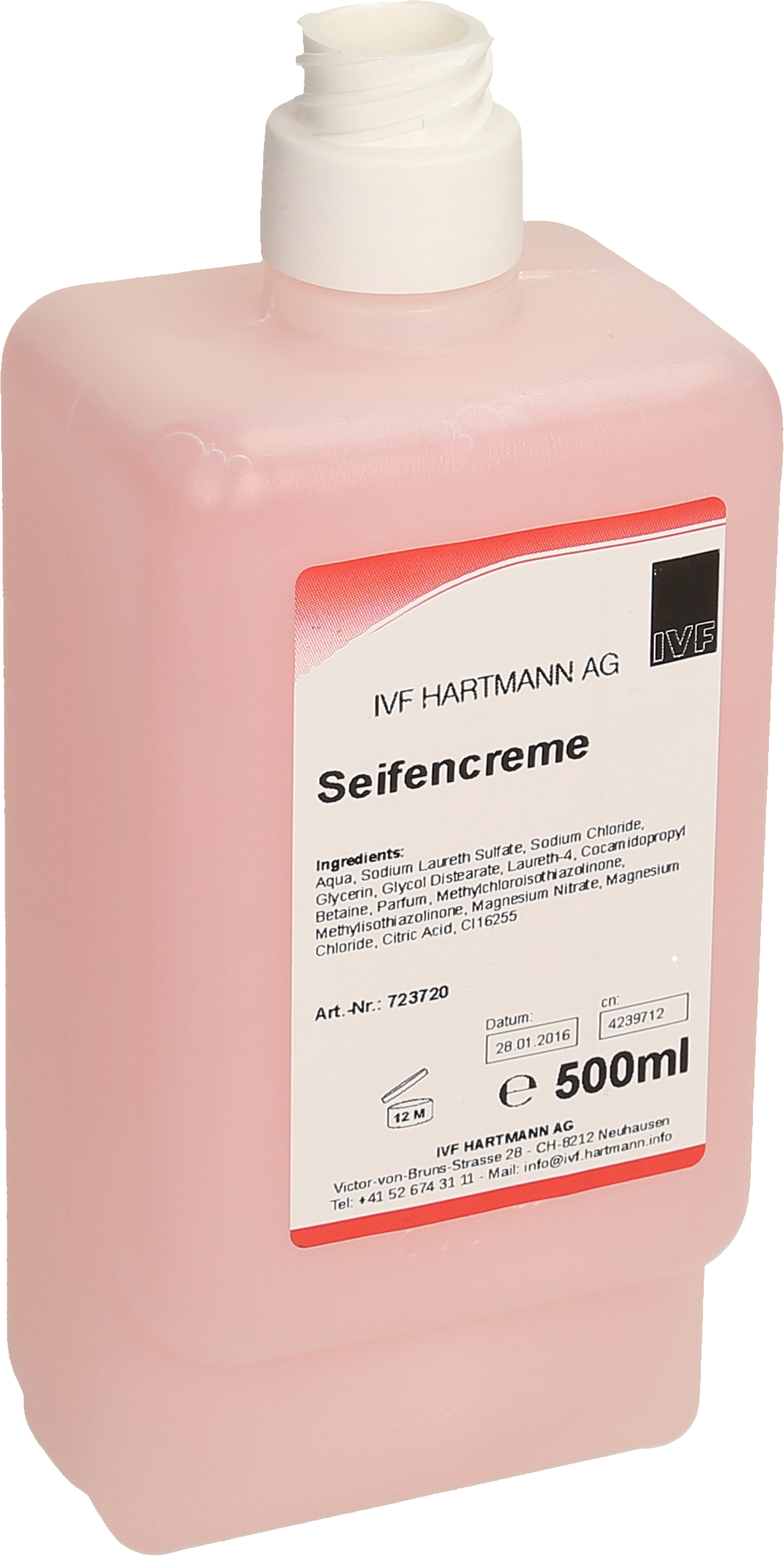 photo HARTMANN Savon liquide 500ml 7237204 rose, extramild CW