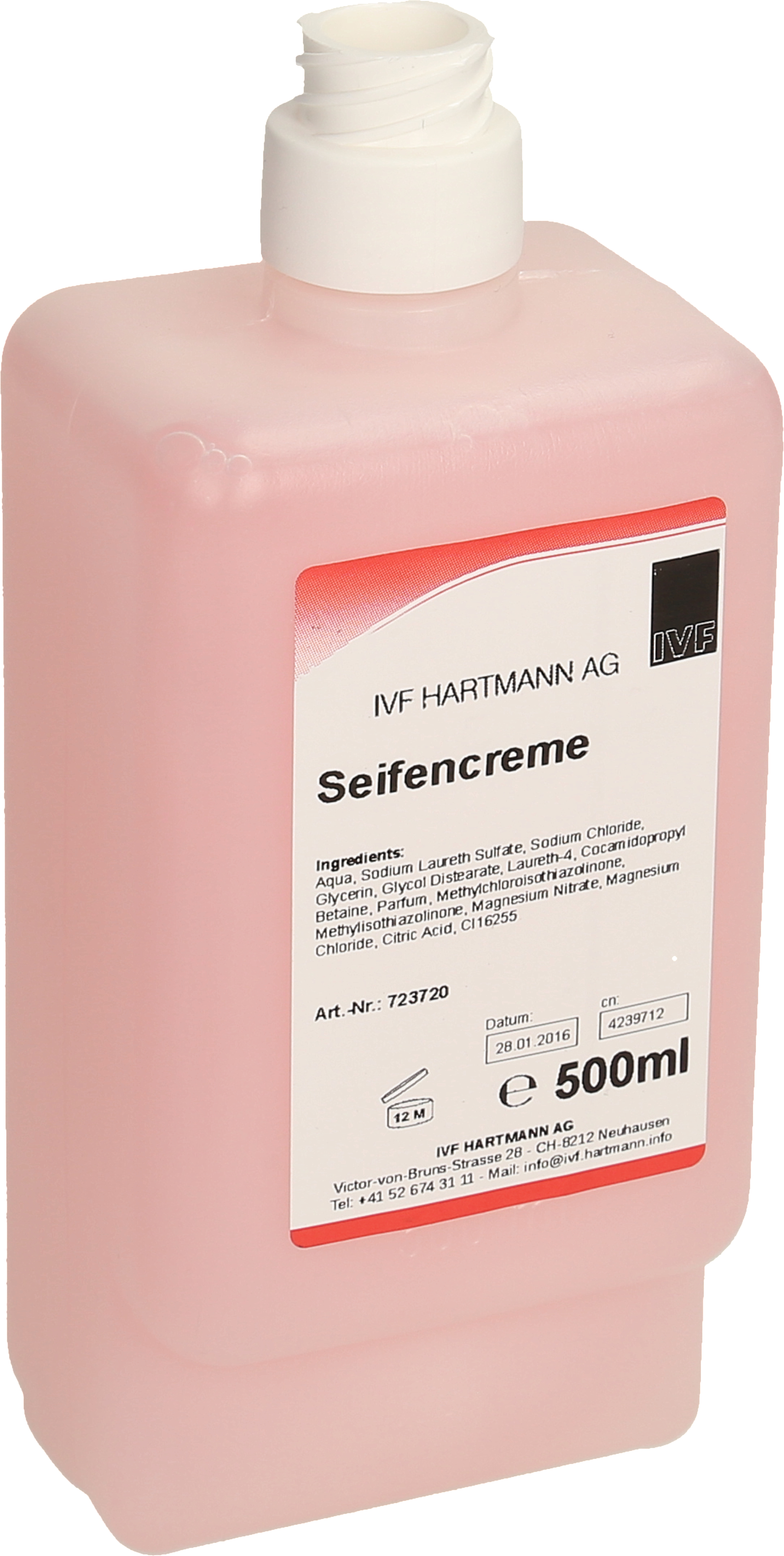 photo HARTMANN Savon liquide 500ml 723722 rose, extramild CW