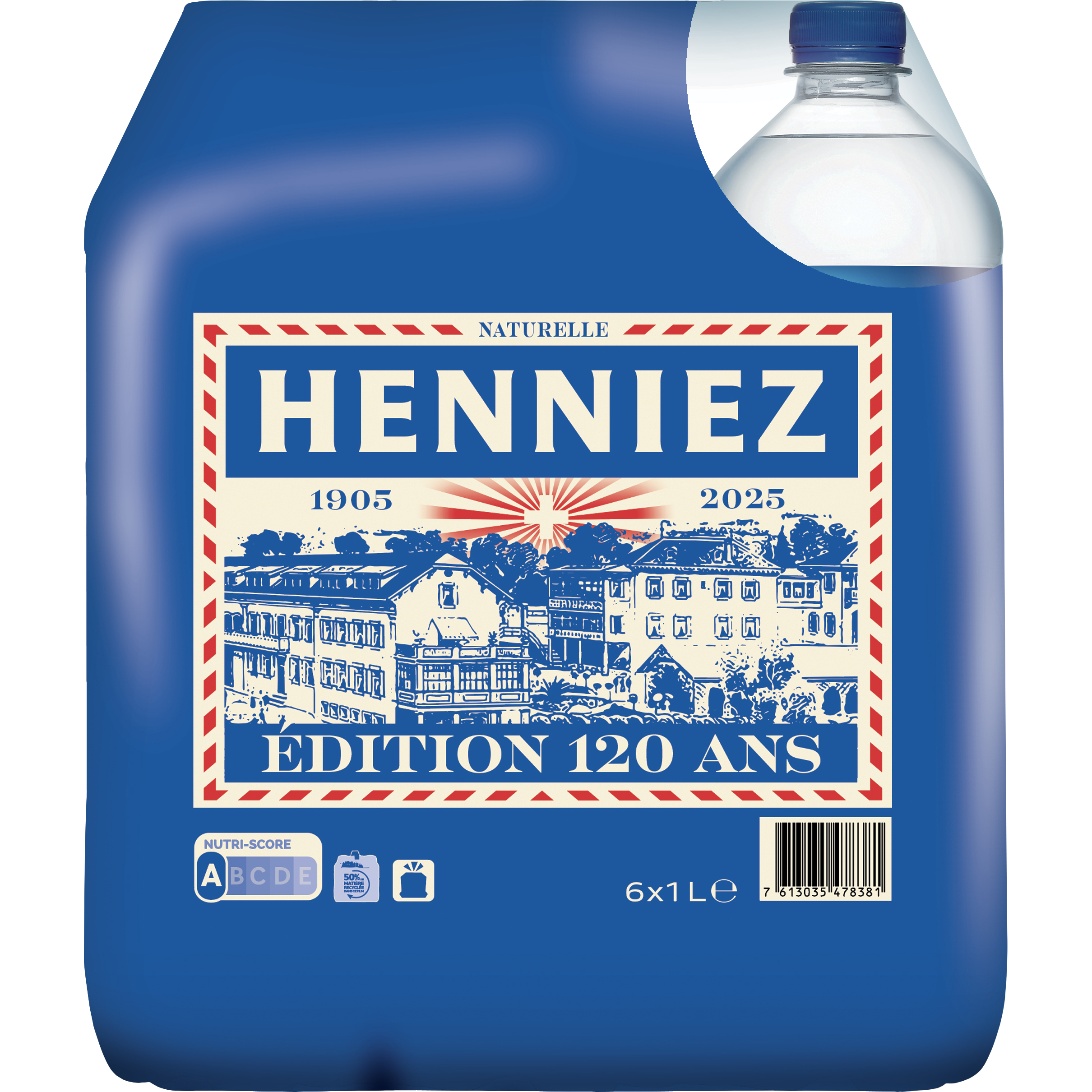 photo HENNIEZ bleu, non gazéifié 12298287 100 cl, 6 pcs.