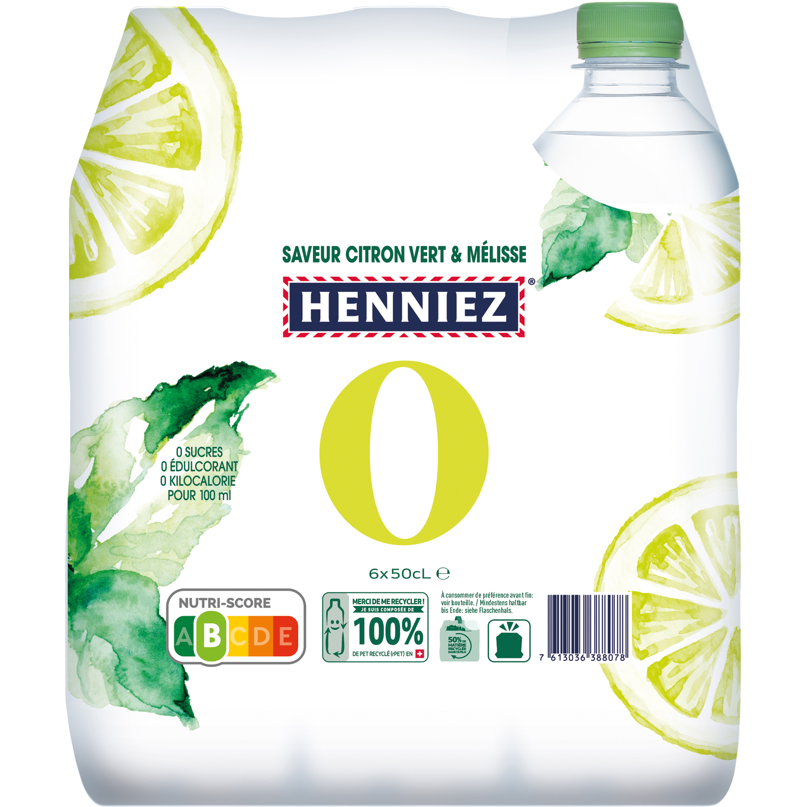 photo HENNIEZ 0 Citron vert-Mélisse 12360154 50 cl, 6 pcs.