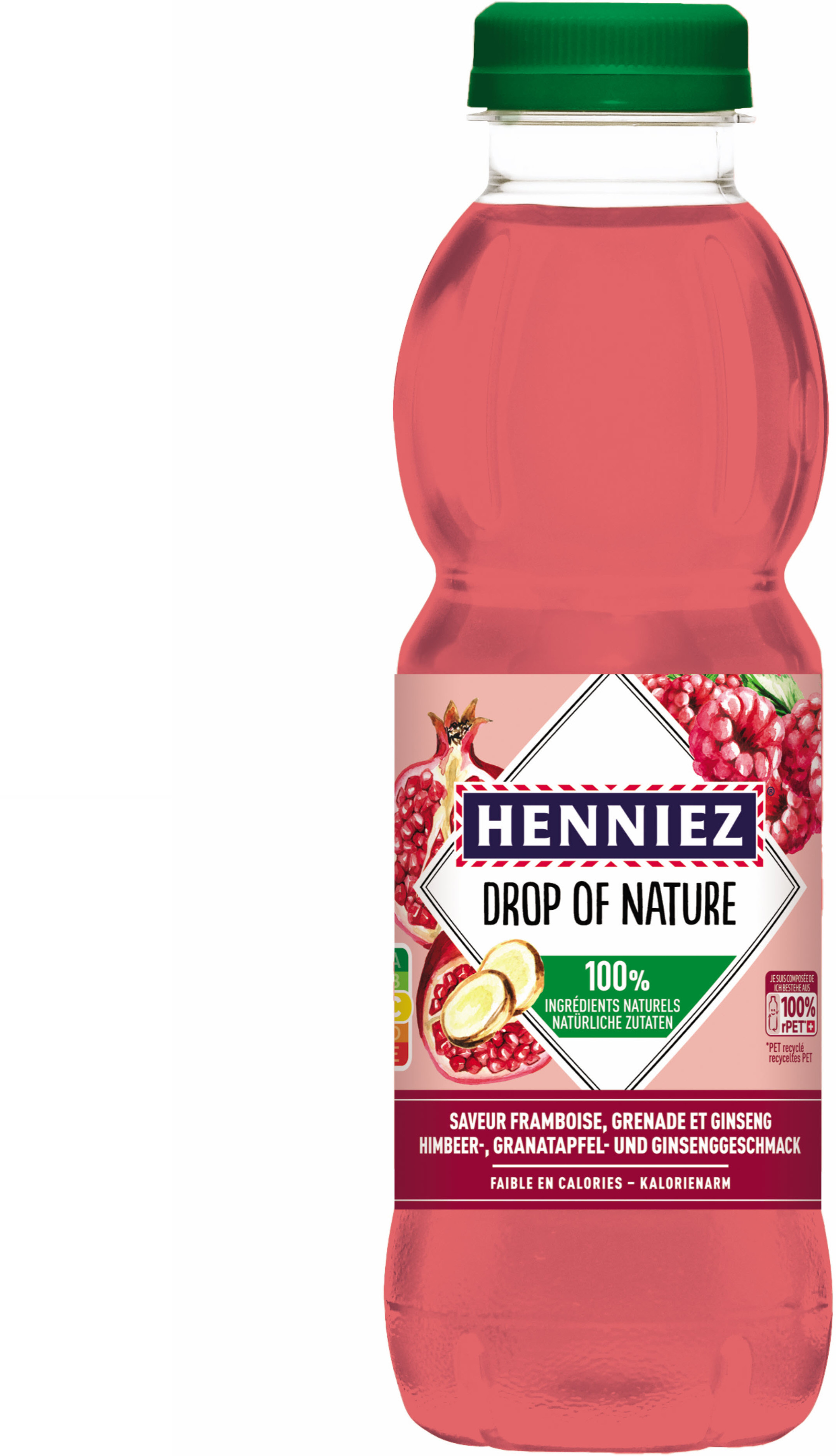 HENNIEZ Drop of Nature framboise Pet 649230 50 cl, 6 pcs.